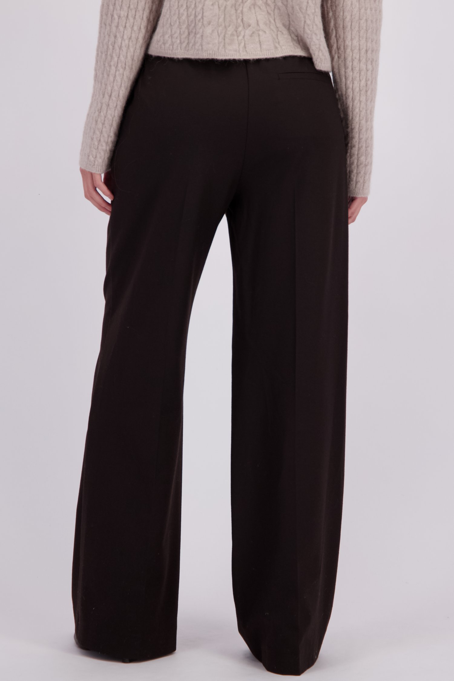 Le dos de Pantalon ample marron à taille élastique de Marc O'Polo pour Femmes