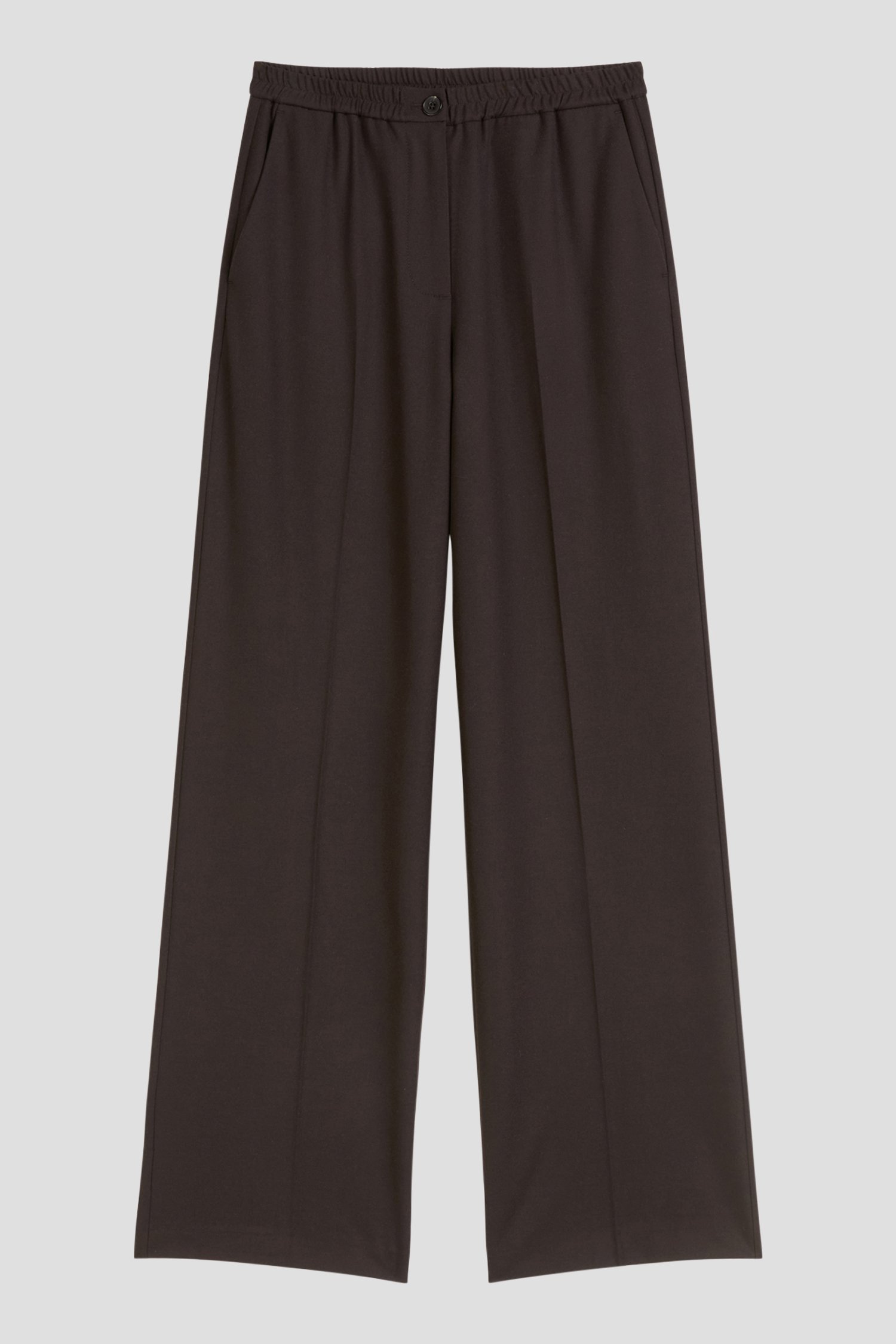 Photo produit 1 de Pantalon ample marron à taille élastique de Marc O'Polo pour Femmes