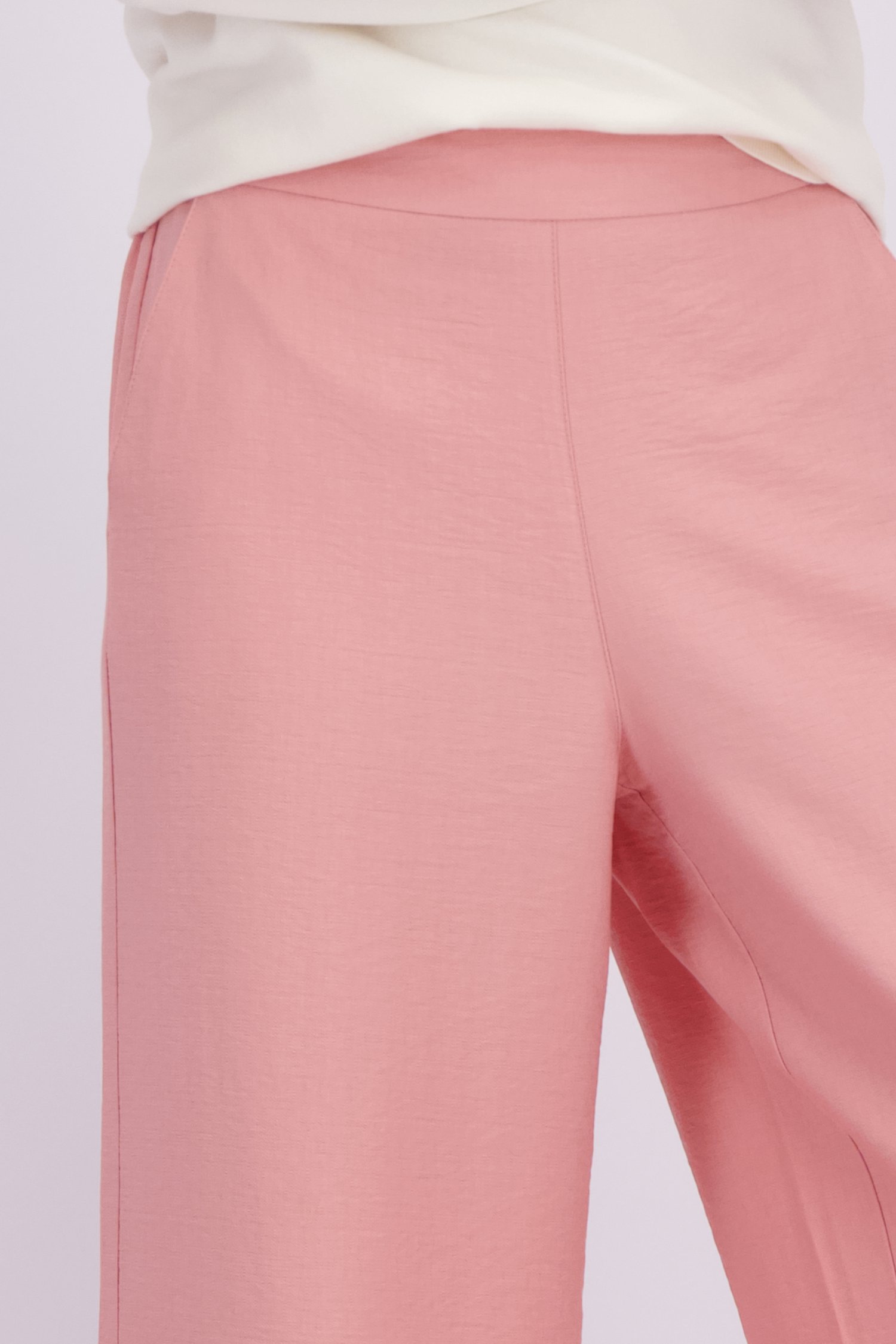 Détail de Pantalon ample rose  de AC by Annelien Coorevits pour Femmes