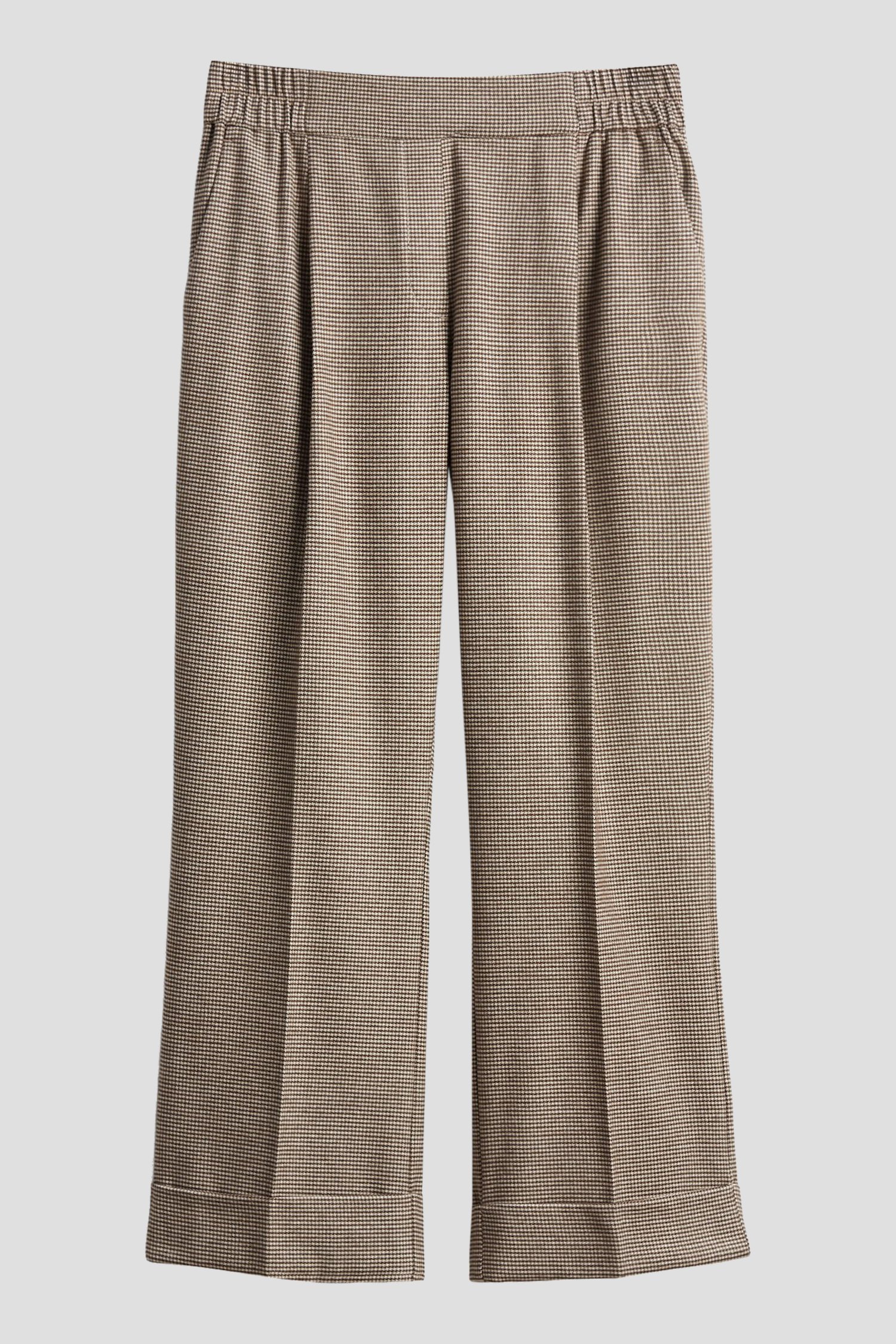 Photo produit 1 de Pantalon beige à carreaux – longueur 7/8 de Opus pour Femmes