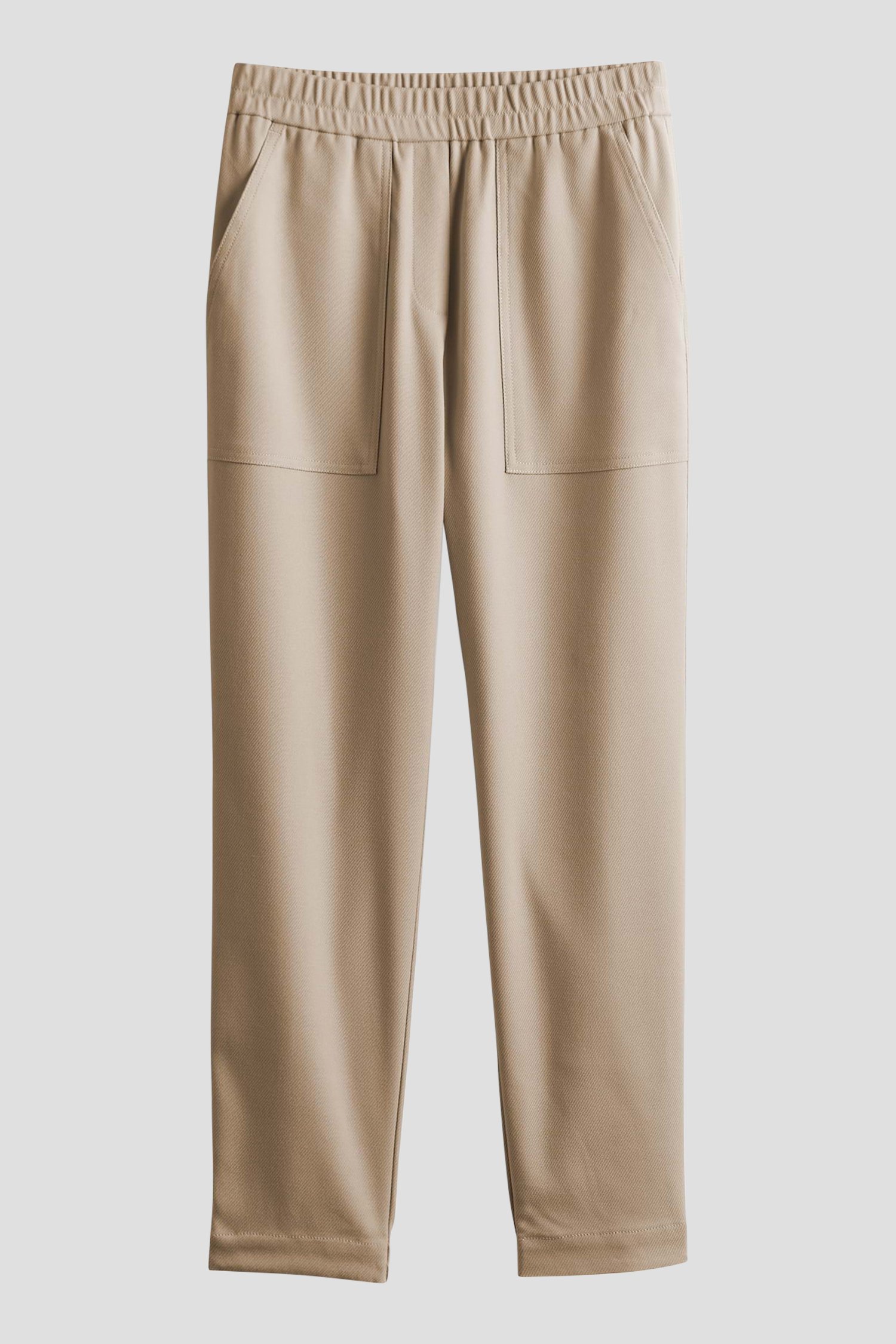 Pantalon beige avec taille élastique - 7/8 de Opus pour Femmes