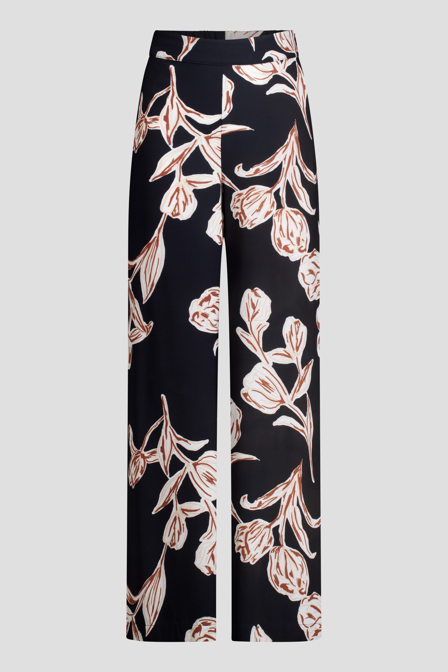 Photo produit 1 de Pantalon bleu avec imprimé beige-marron de AC by Annelien Coorevits pour Femmes