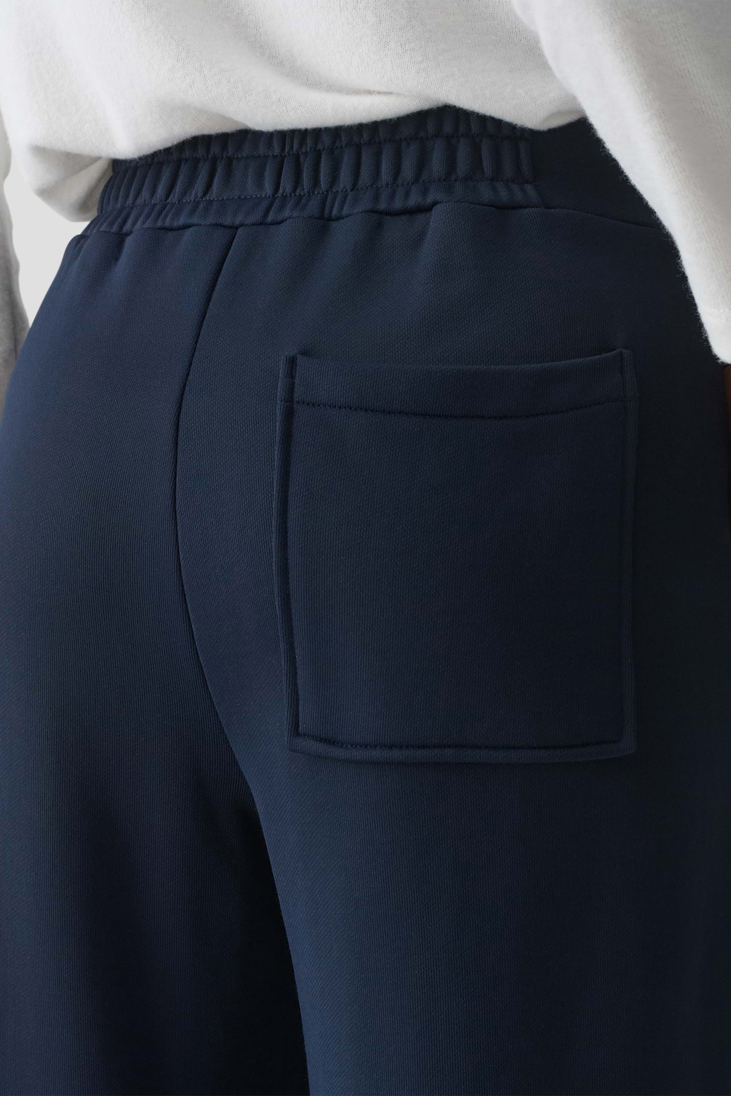 Pantalon bleu marine avec taille élastique de Opus pour Femmes
