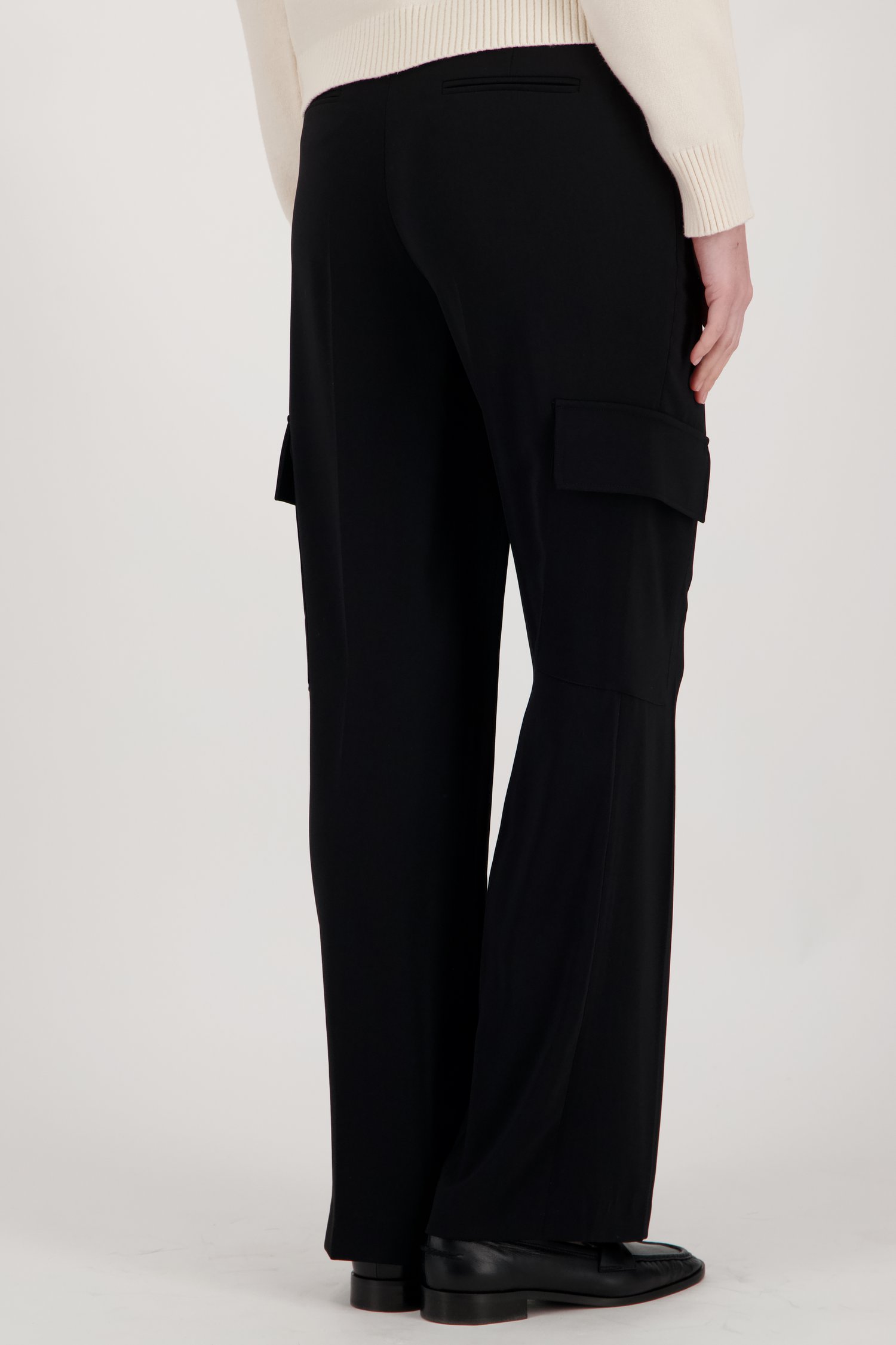 Pantalon cargo large noir de More & More pour Femmes