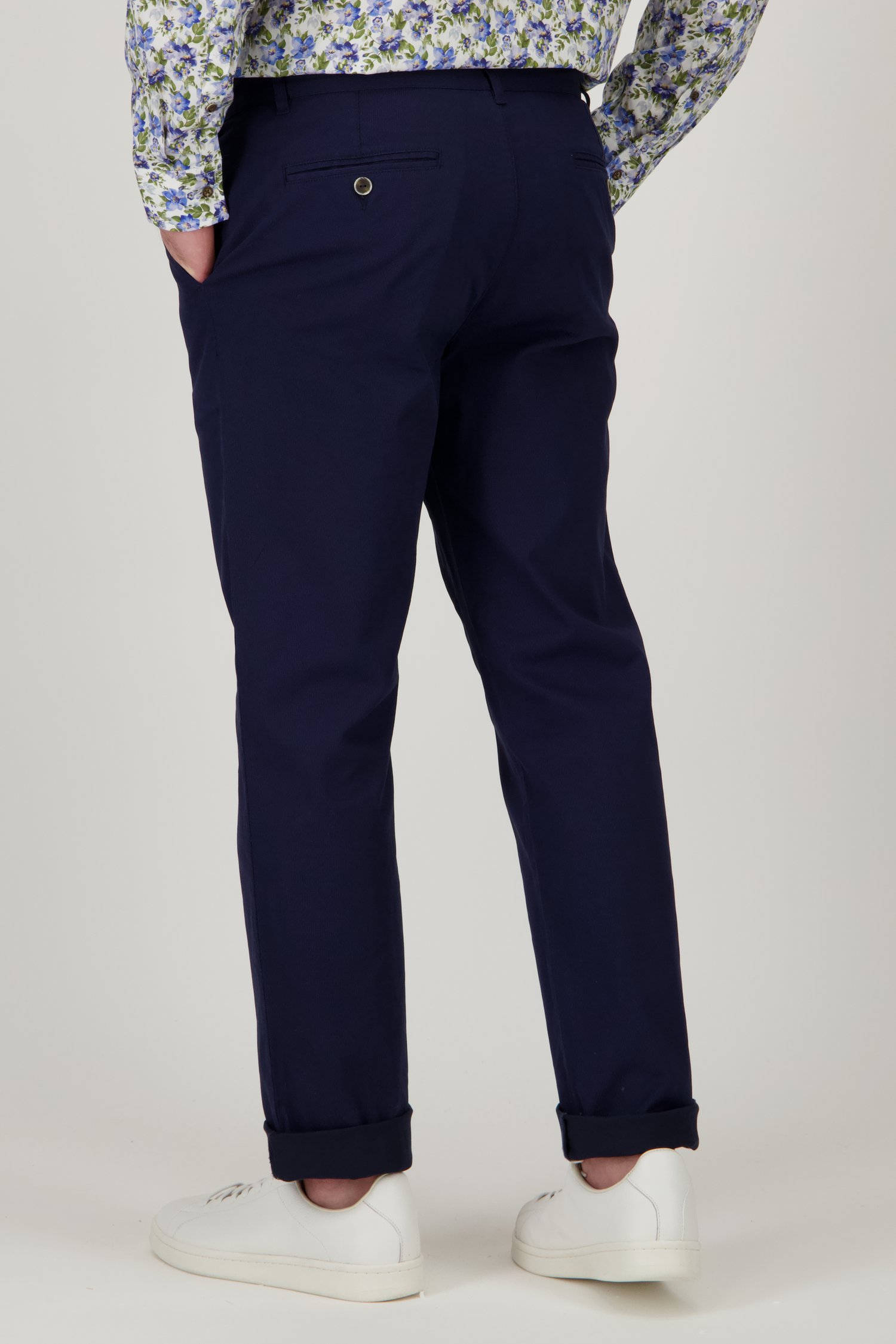 Pantalon chino bleu foncé de Dansaert Blue pour Hommes