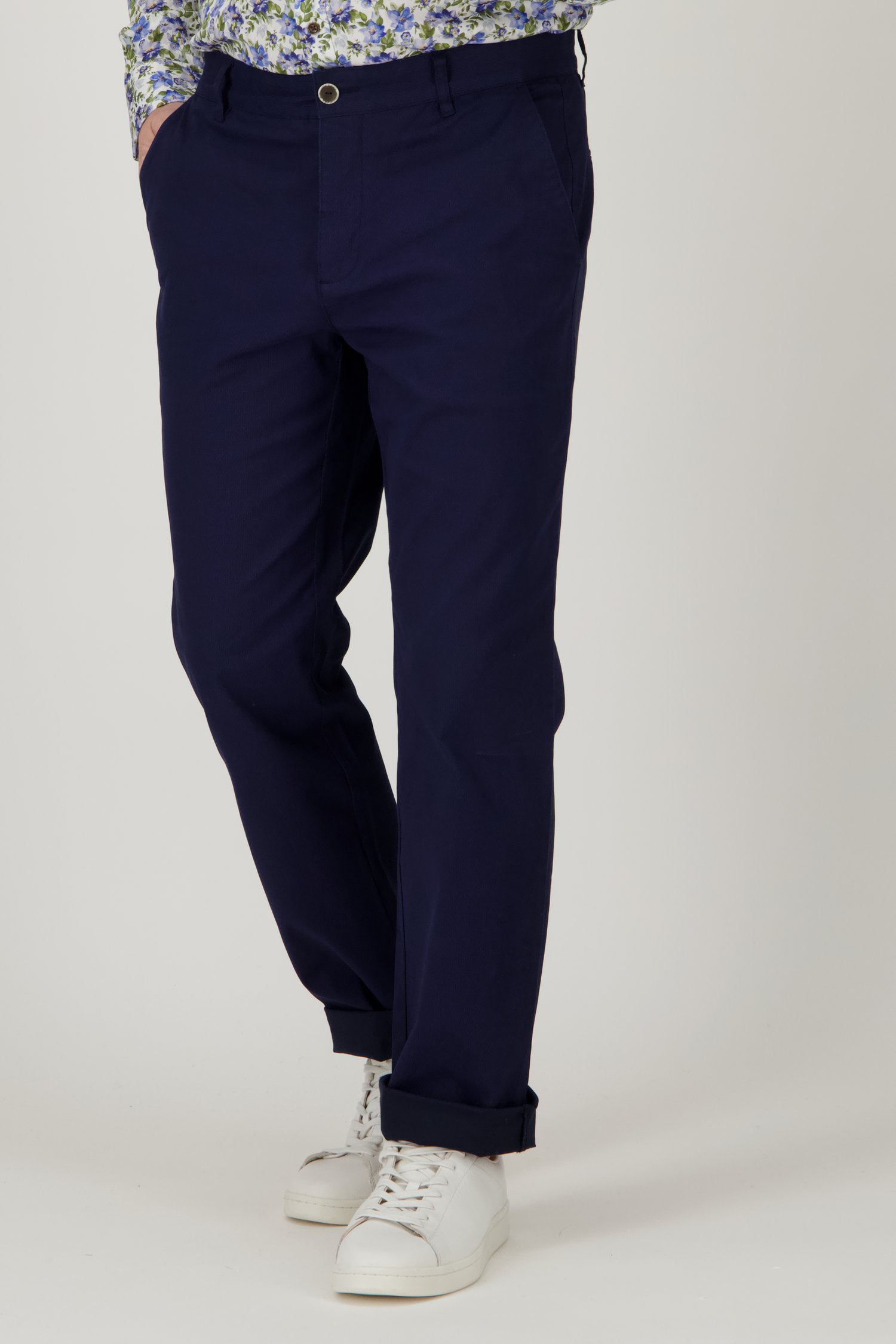 Pantalon chino bleu foncé de Dansaert Blue pour Hommes