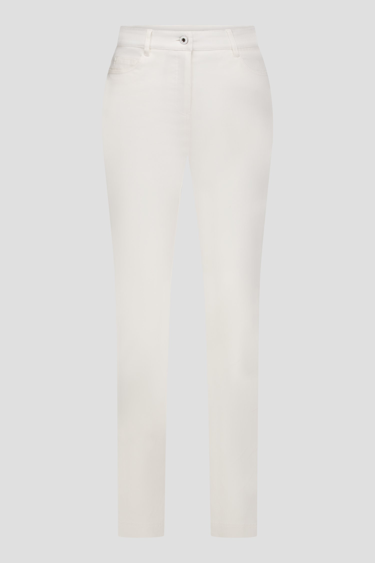 Photo produit 2 de Pantalon coloré en stretch - blanc de Claude Arielle pour Femmes