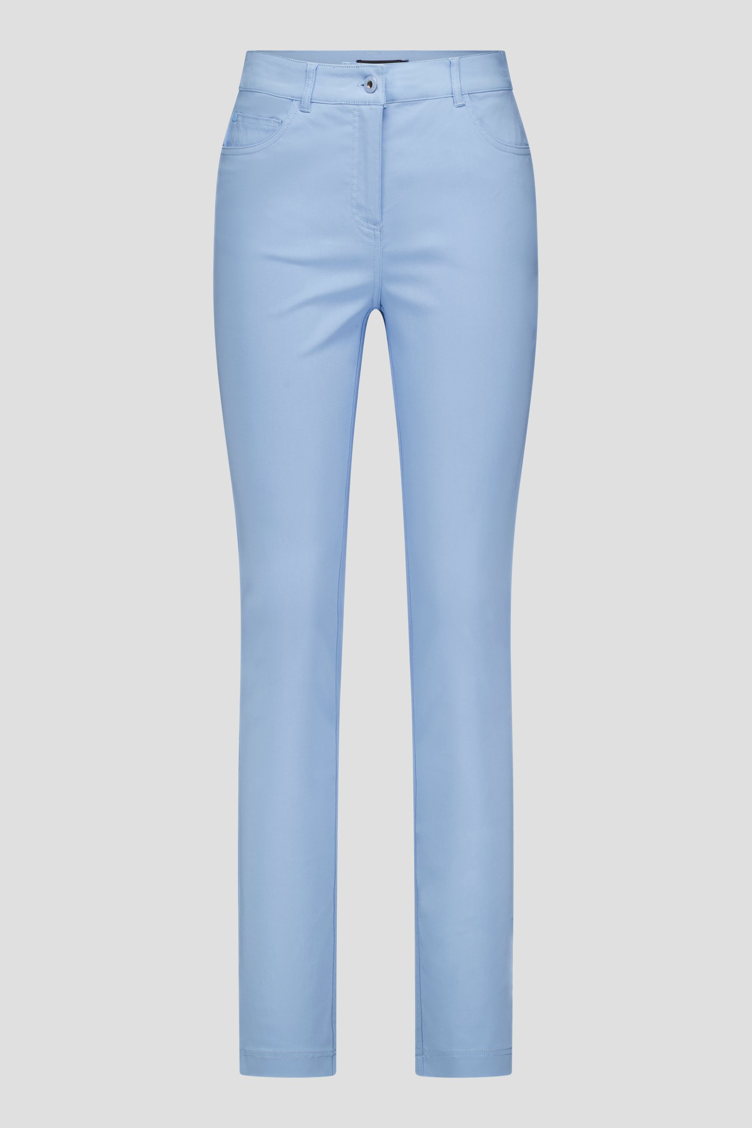 Pantalon coloré en stretch - Bleu clair de Claude Arielle pour Femmes