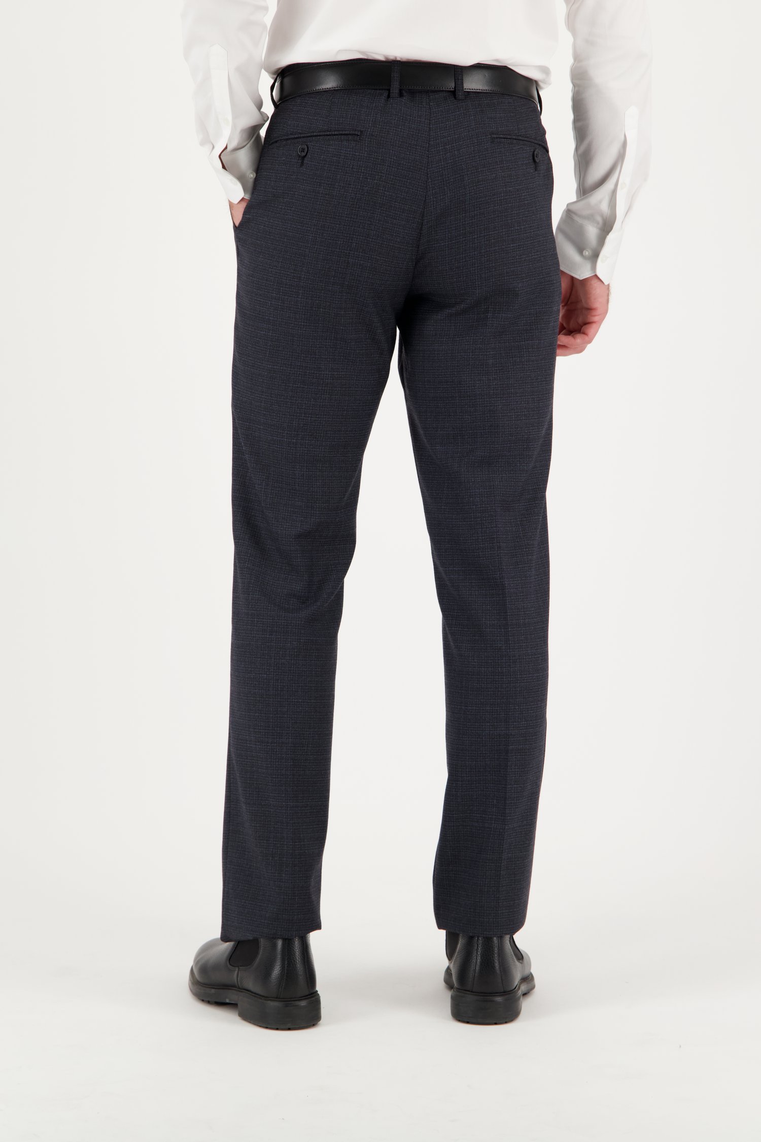 Pantalon de costume à carreaux gris - comfort fit  de Dansaert Black pour Hommes