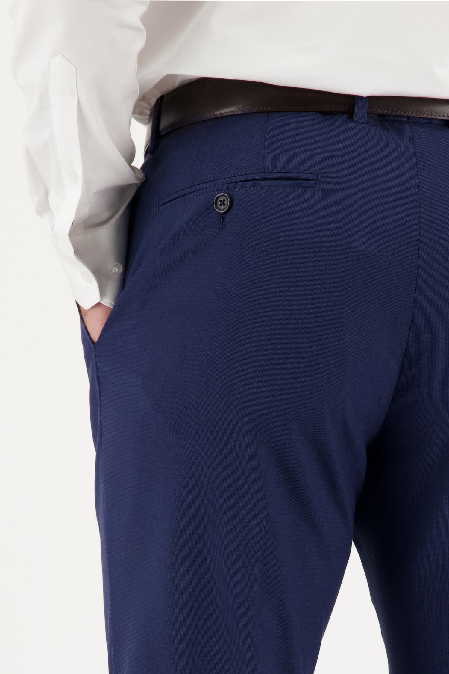 Pantalon de costume bleu - comfort fit de Dansaert Black pour Hommes