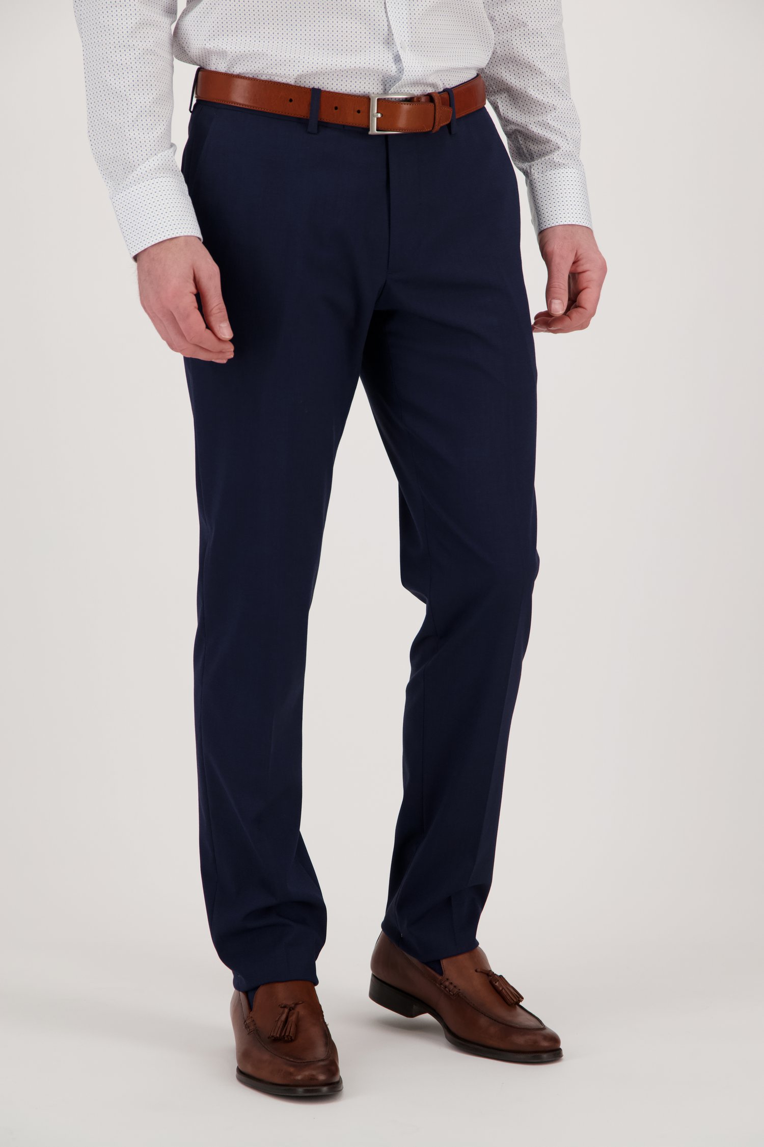 Pantalon de costume bleu foncé - Rit - Regular fit de Dansaert Black pour Hommes