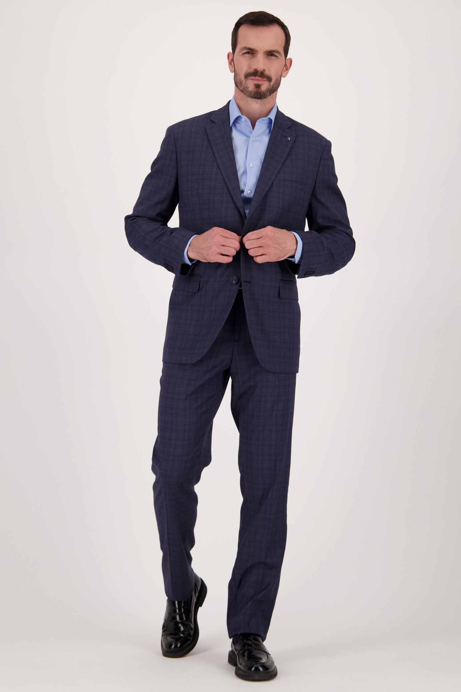 Pantalon de costume bleu foncé - Slim fit de Dansaert Black pour Hommes