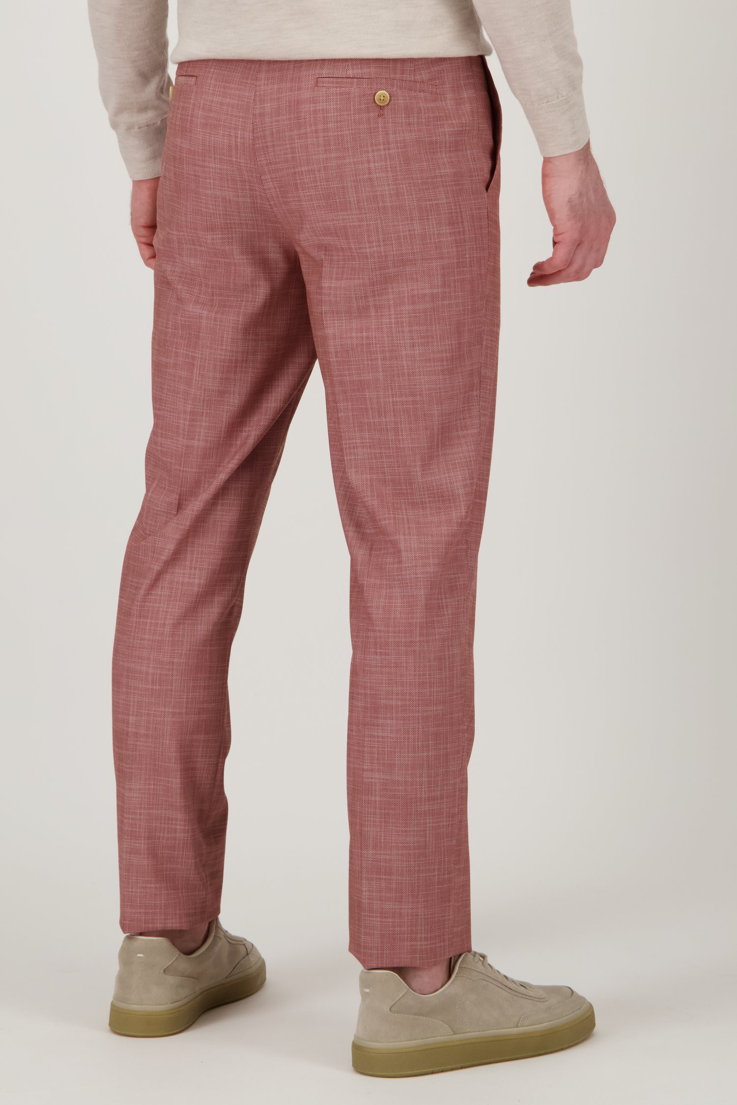 Pantalon de costume bordeaux de Upper East pour Hommes