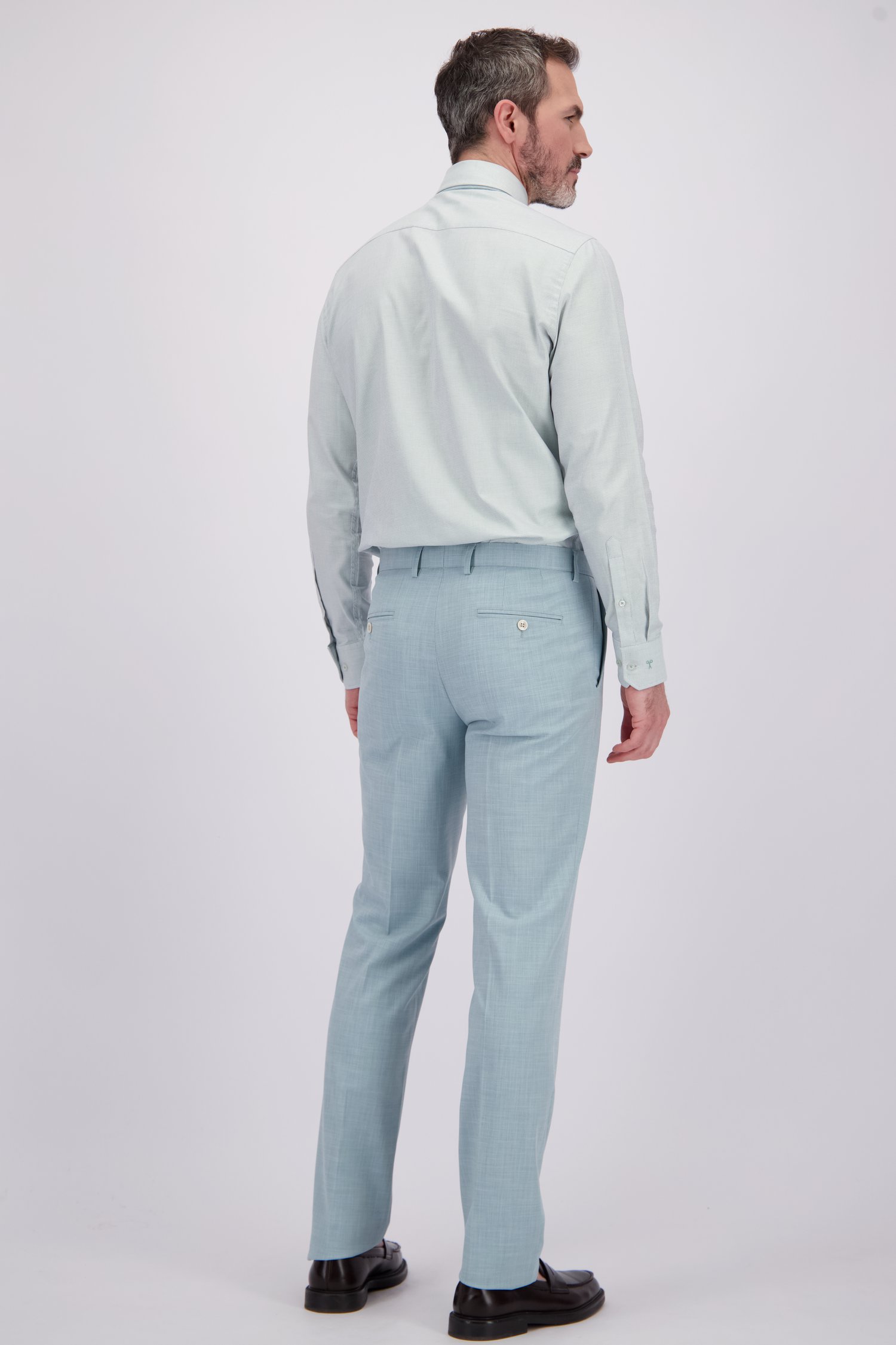 Le dos de Pantalon de costume vert clair – Regular fit de Dansaert Black pour Hommes