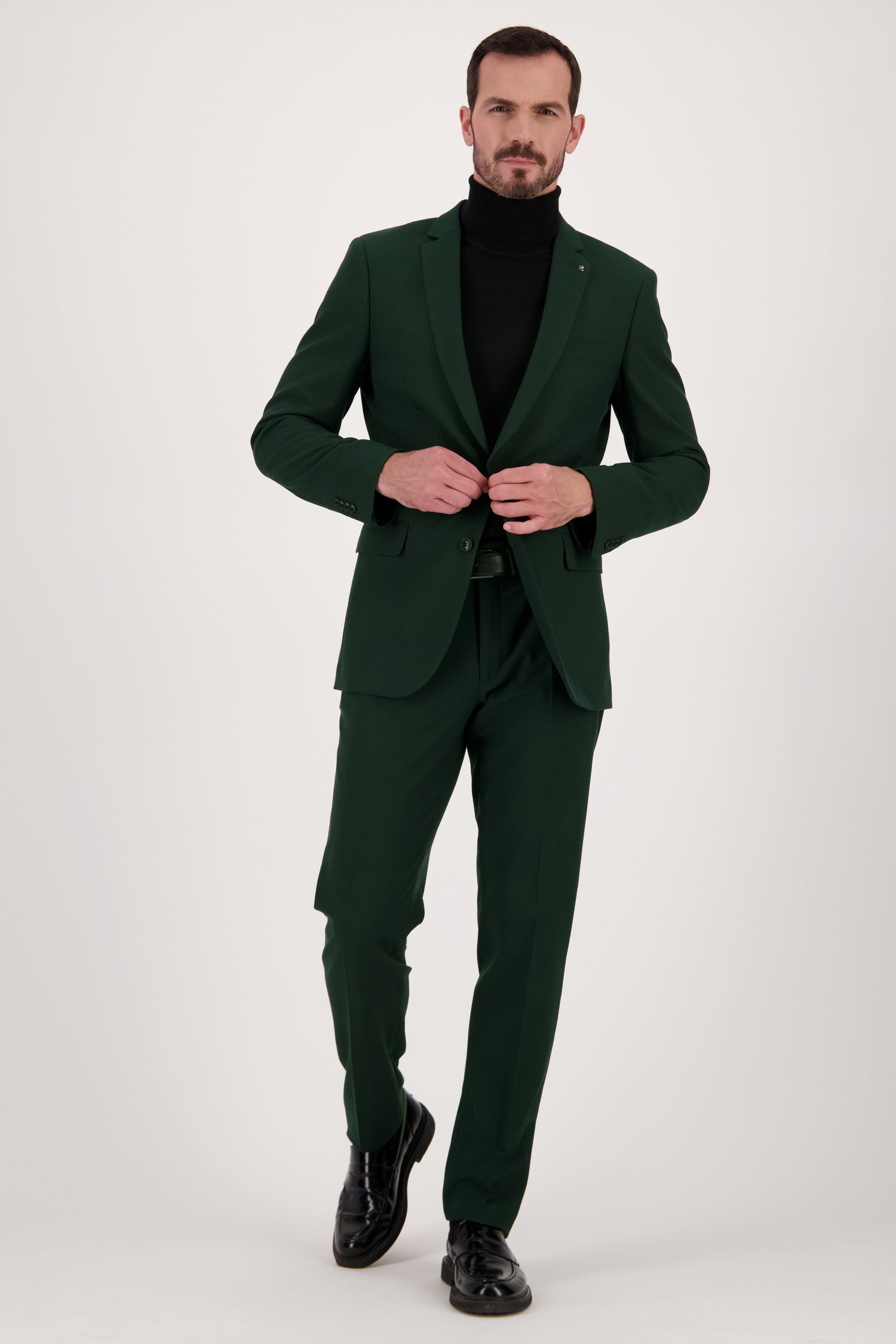 Pantalon de costume vert foncé - Ron - Regular fit de Dansaert Black pour Hommes