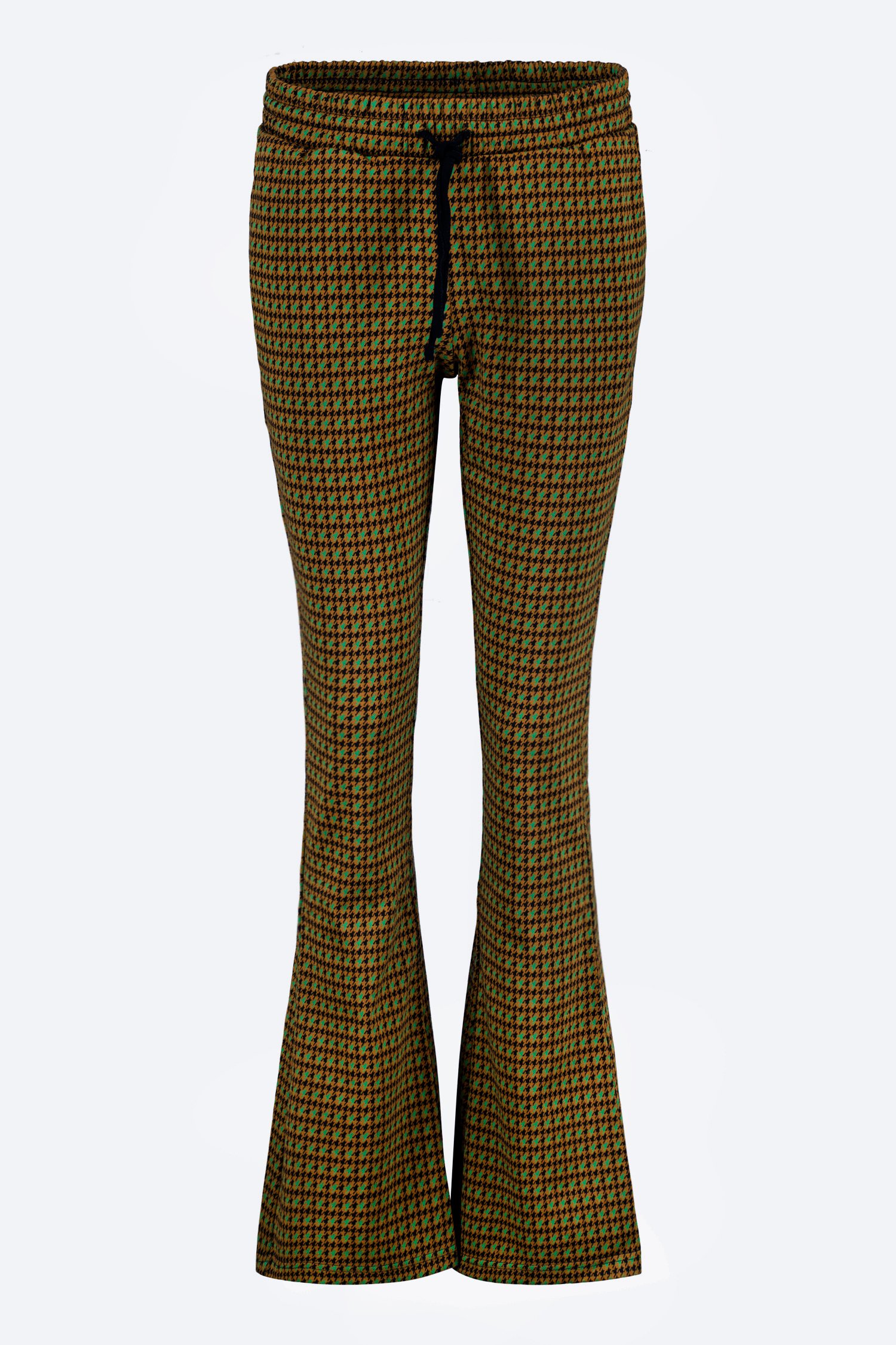 Pantalon de couleur ocre avec taille élastiquée de Geisha pour Femmes