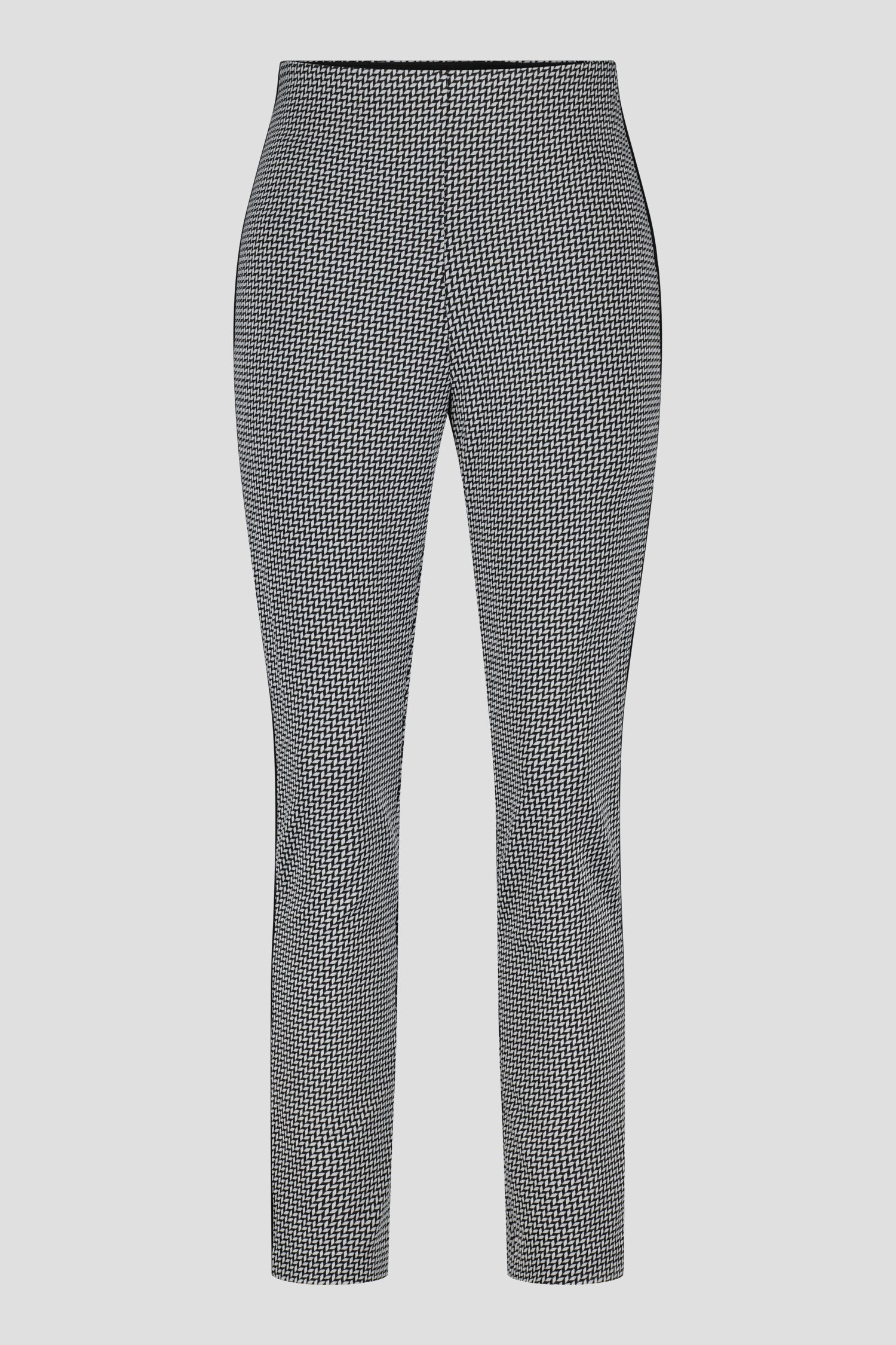 Pantalon en stretch avec un fin motif noir-blanc de D'Auvry pour Femmes