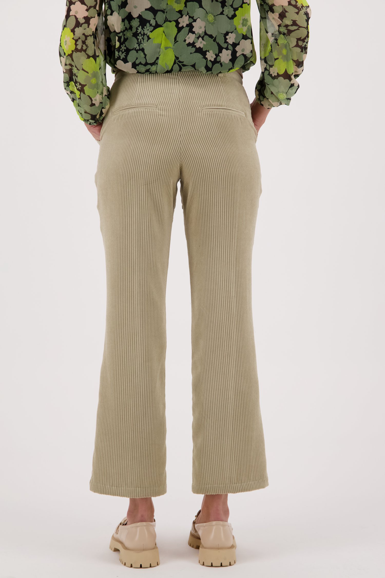 Pantalon en velours côtelé beige de JDY pour Femmes