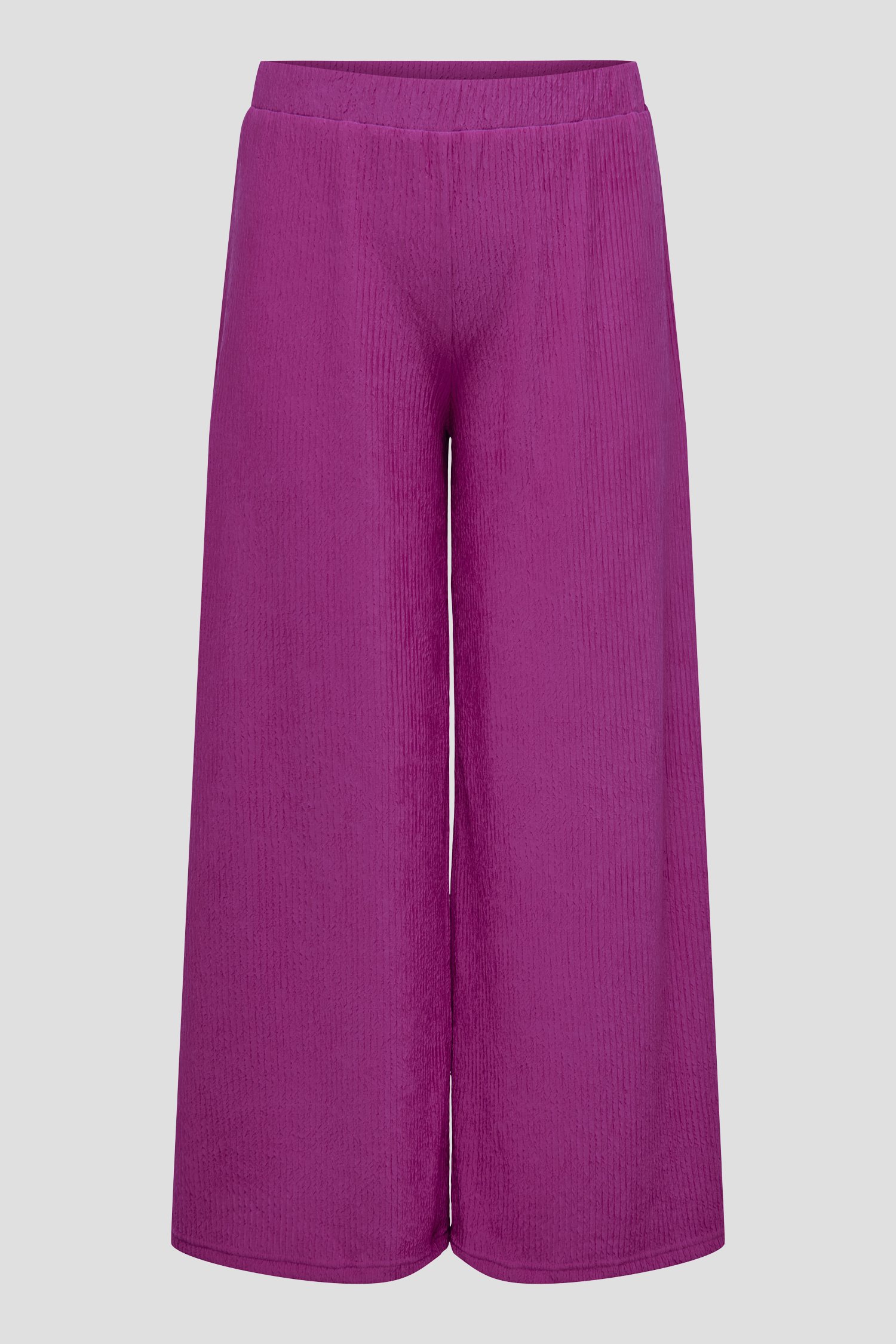 Photo produit 1 de Pantalon fuchsia large à texture de ONLY Carmakoma pour Femmes