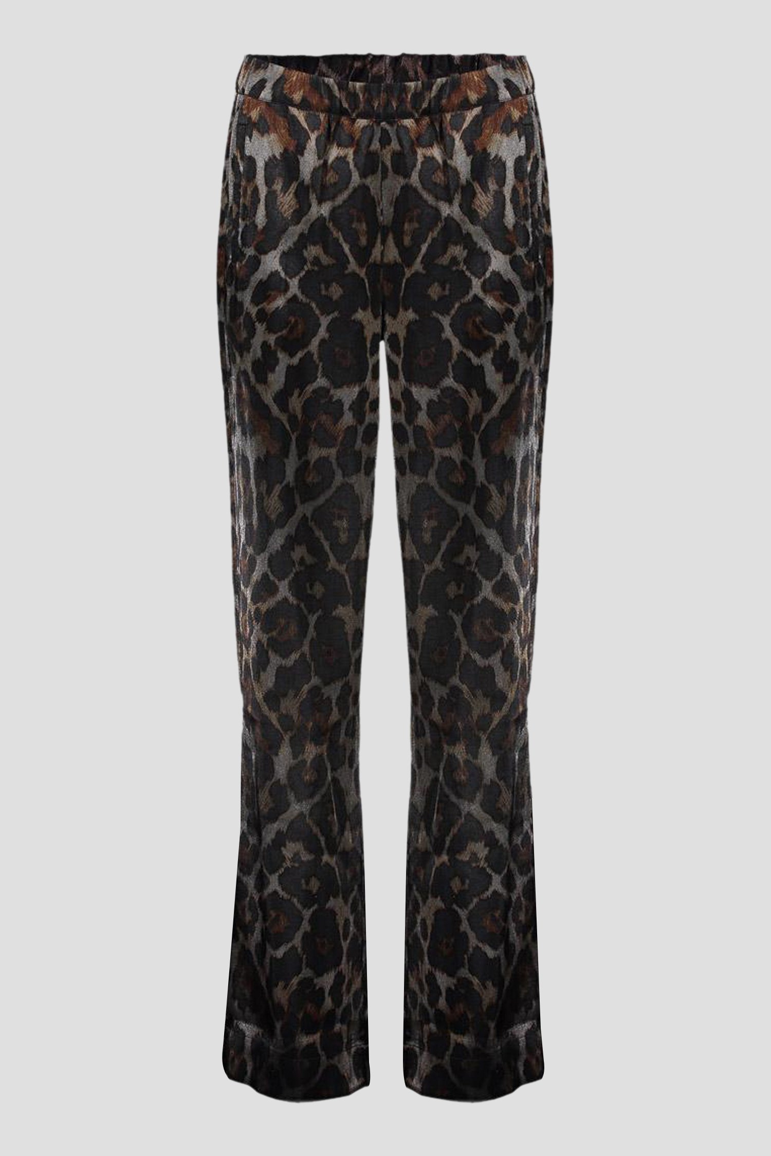 Photo produit 1 de Pantalon gris métallisé à imprimé de Geisha pour Femmes