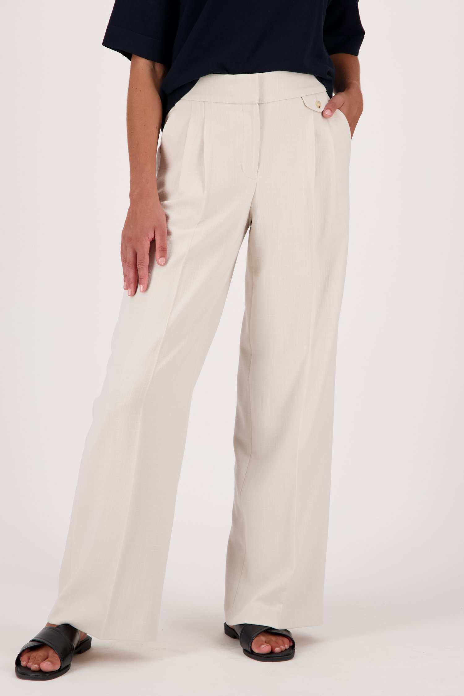Pantalon large beige de Opus pour Femmes