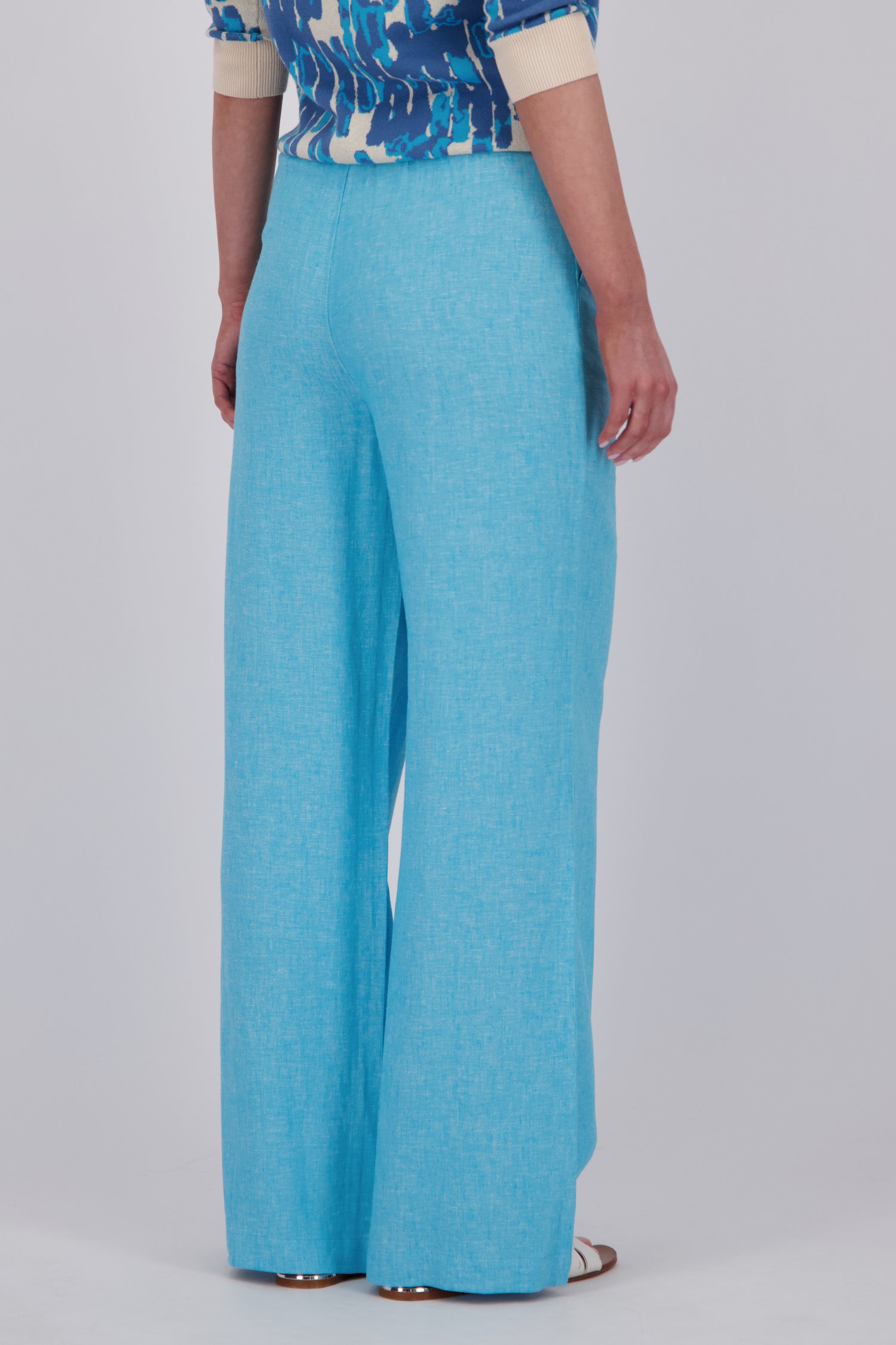 Pantalon large bleu clair de Liberty Loving nature pour Femmes