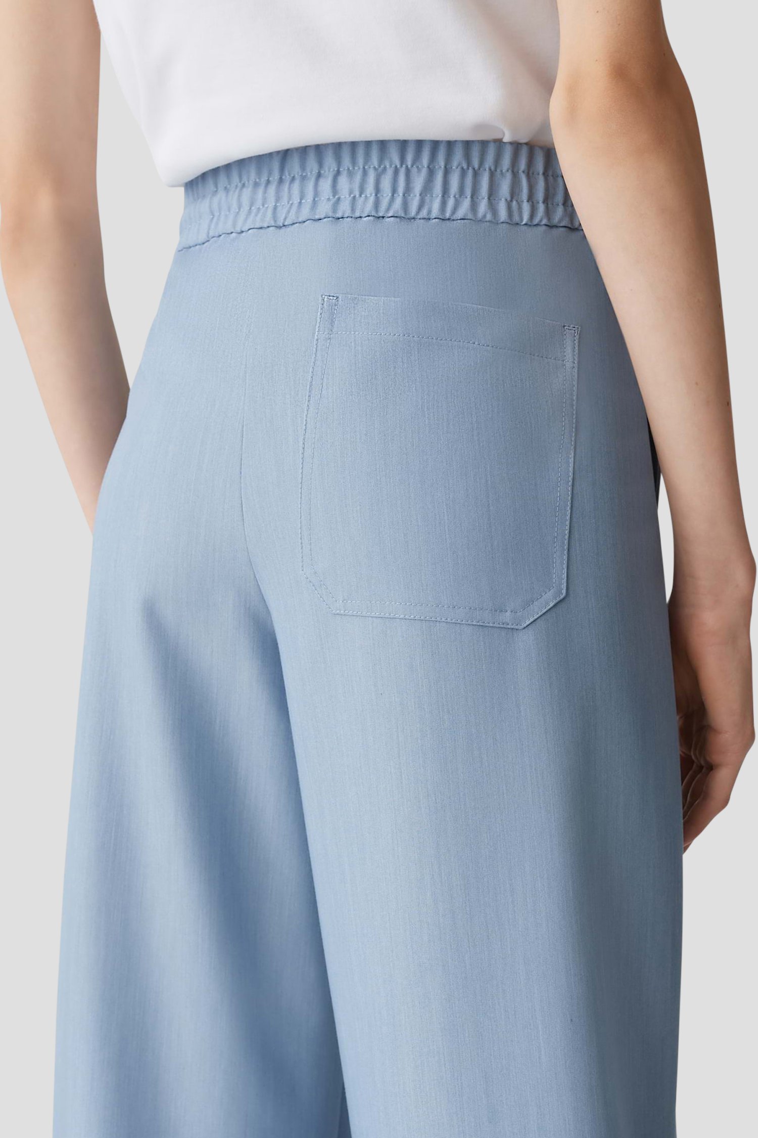 Pantalon large bleu clair de Opus pour Femmes