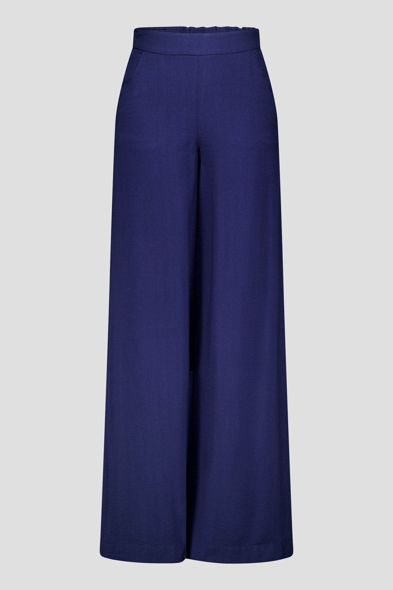 Pantalon large bleu marine avec taille élastique de AC by Annelien Coorevits pour Femmes