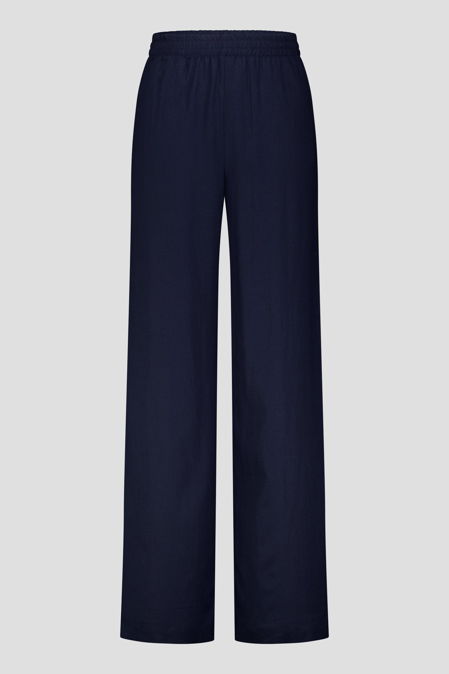 Photo produit 1 de Pantalon large en lin bleu marine de Liberty Island pour Femmes