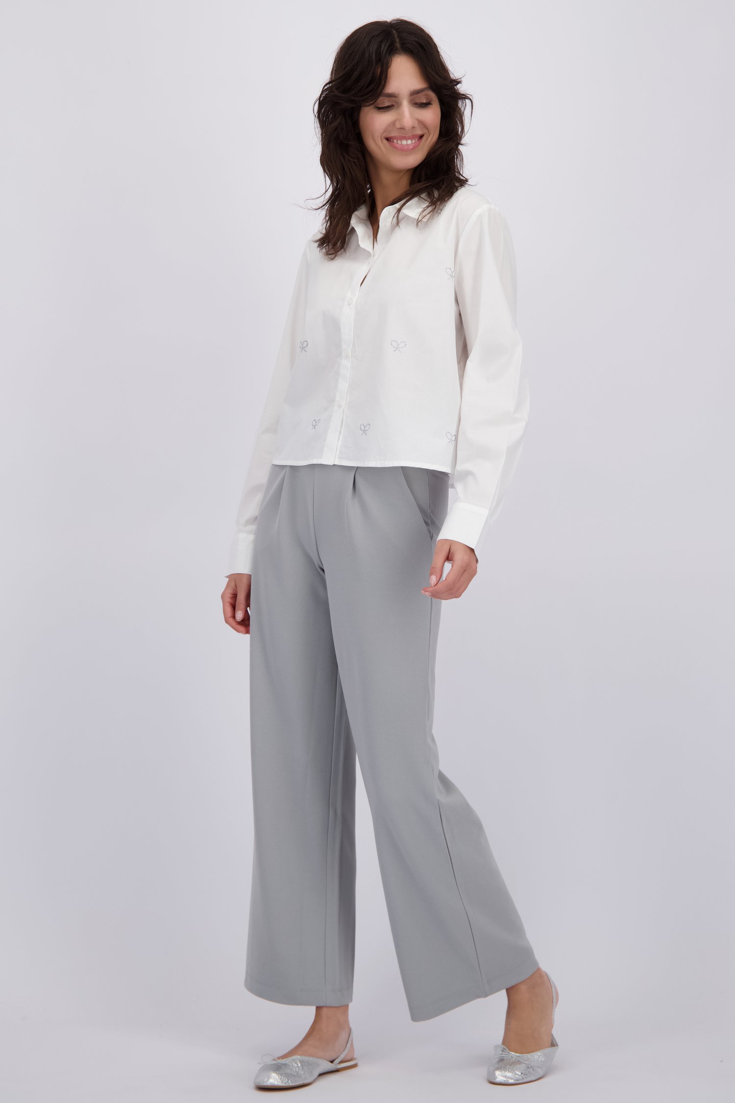 Photo supplémentaire 1 de Pantalon large gris de JDY pour Femmes