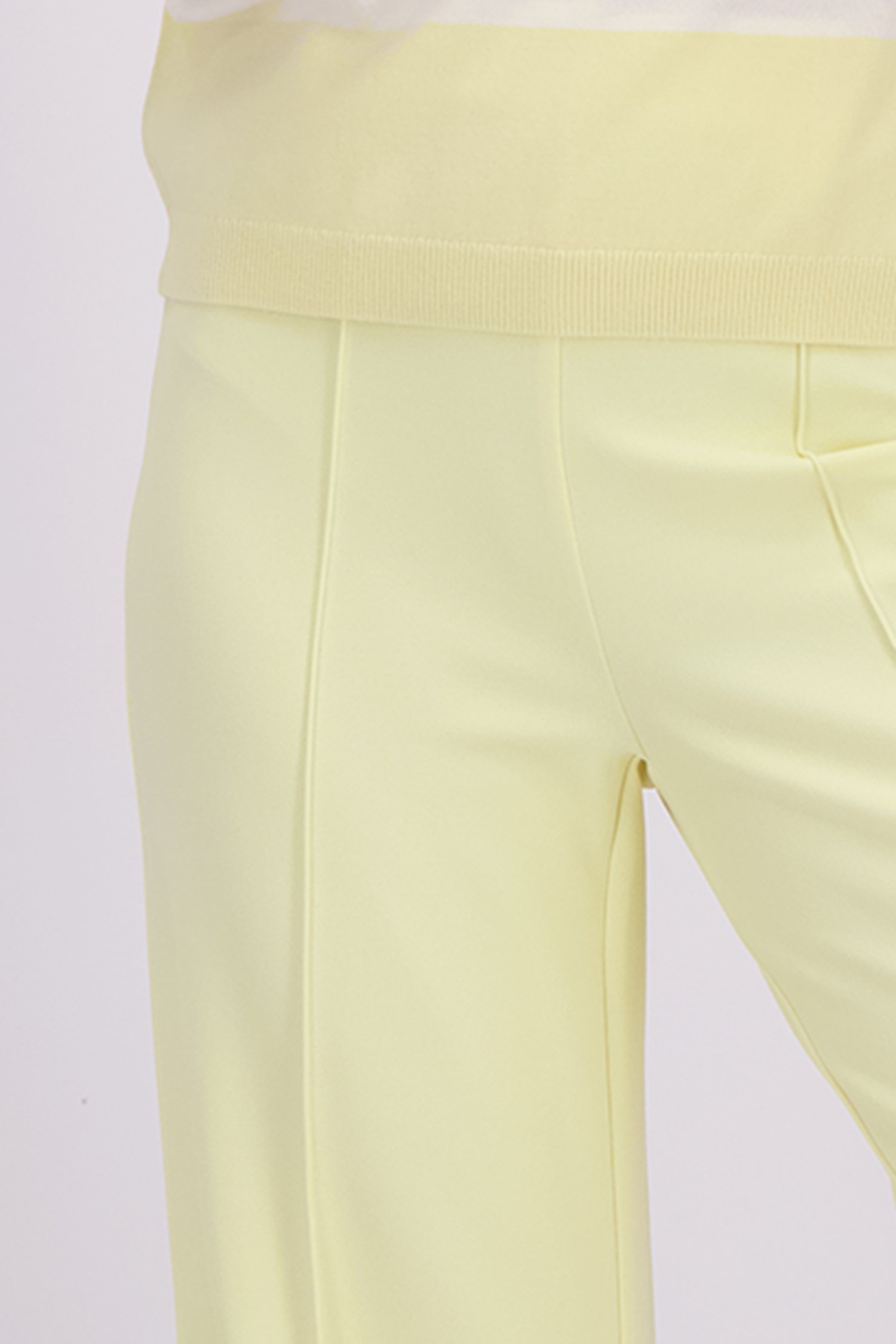 Photo supplémentaire 1 de Pantalon large jaune à taille élastique de Liberty Island pour Femmes