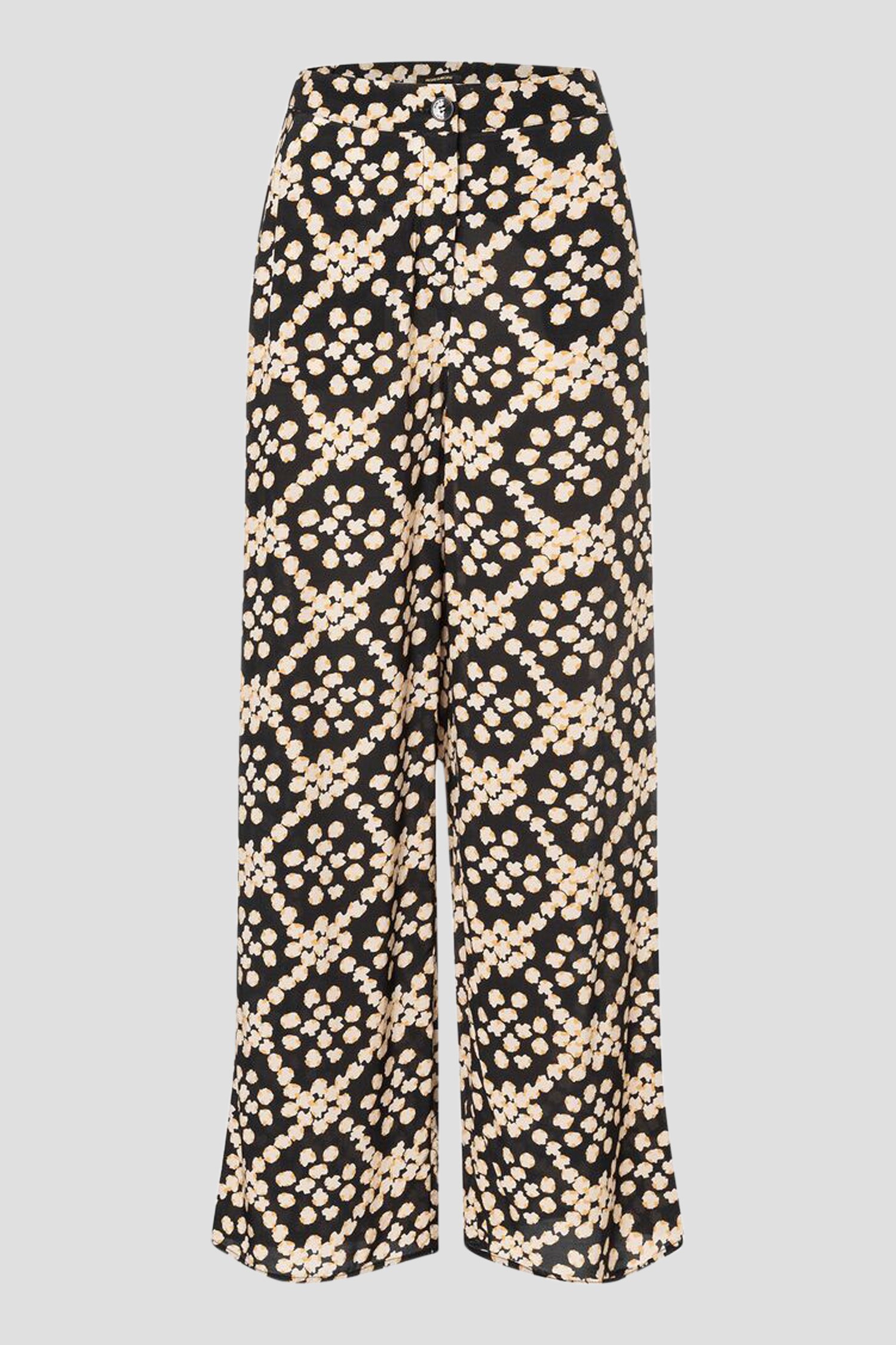 Photo produit 1 de Pantalon large noir avec imprimé de More & More pour Femmes