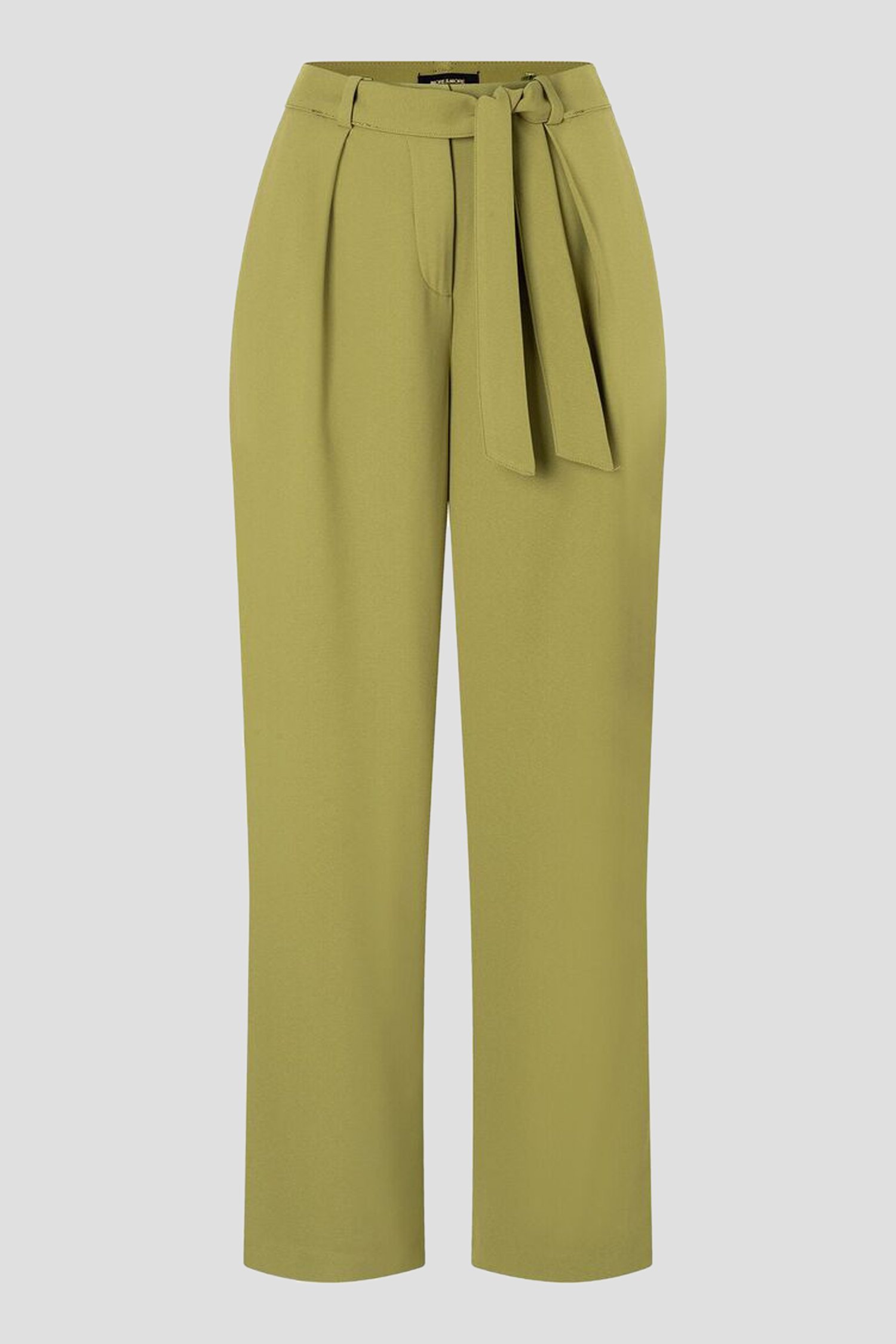 Pantalon large vert olive avec ceinture à nœud de More & More pour Femmes