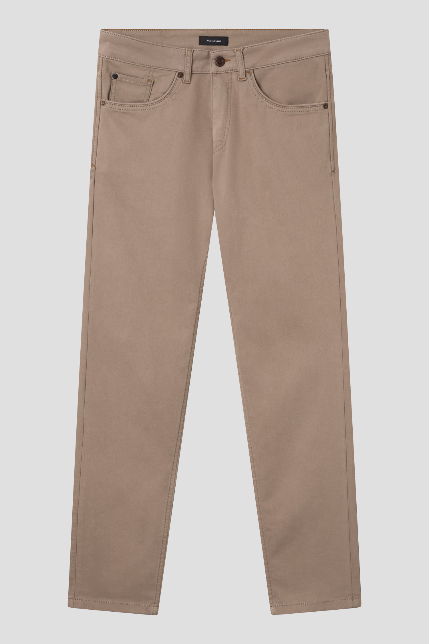 Photo produit 1 de Pantalon marron clair - slim fit  de Matinique pour Hommes
