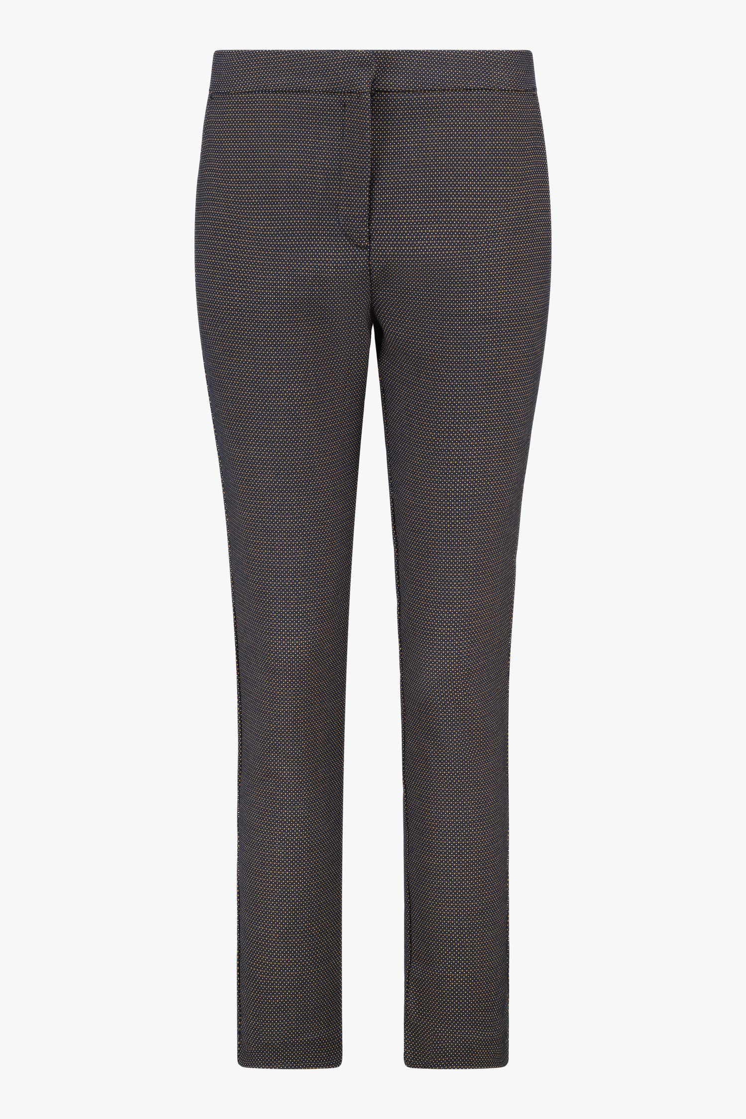 Pantalon noir à imprimé et à taille élastiquée de Liberty Island pour Femmes