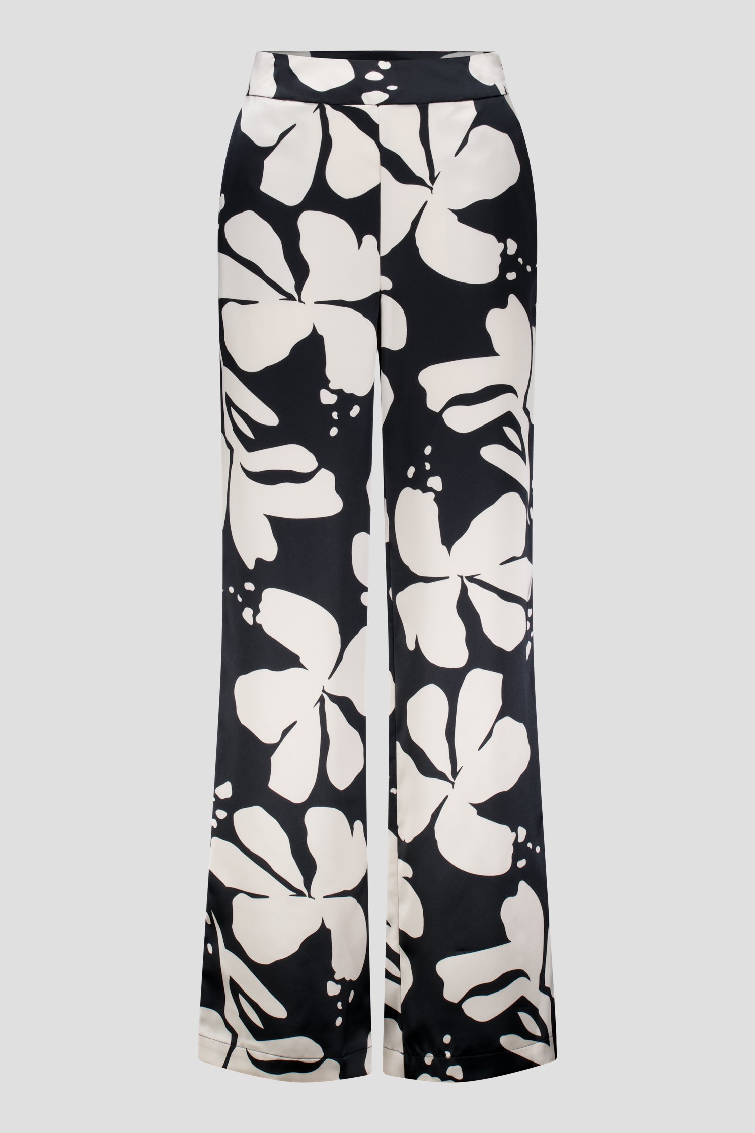 Pantalon noir avec aspect soie de D'Auvry pour Femmes