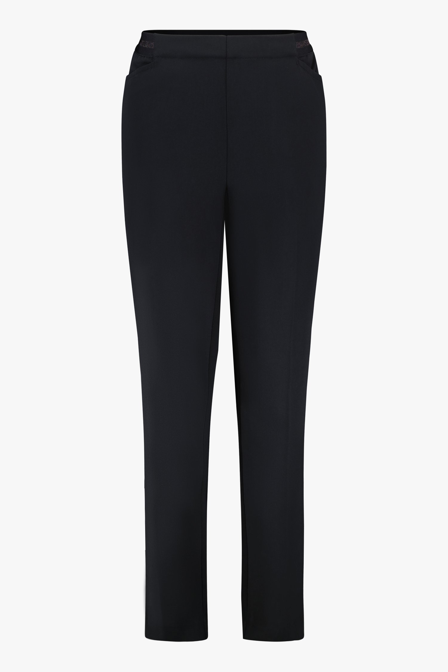 Photo produit 2 de Pantalon noir classique avec taille élastiquée  de Claude Arielle pour Femmes