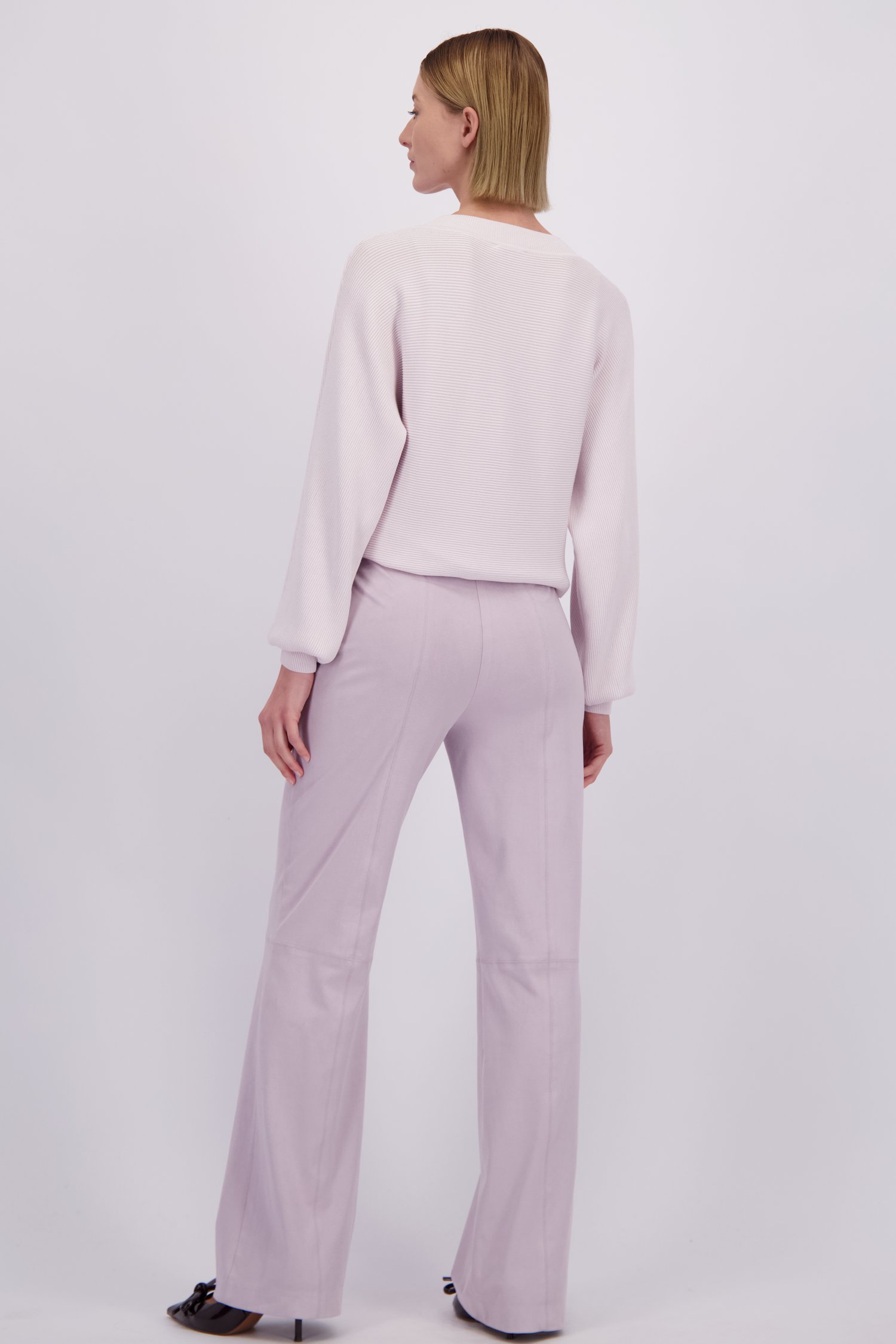 Photo supplémentaire 2 de Pantalon rose à effet daim de D'Auvry pour Femmes