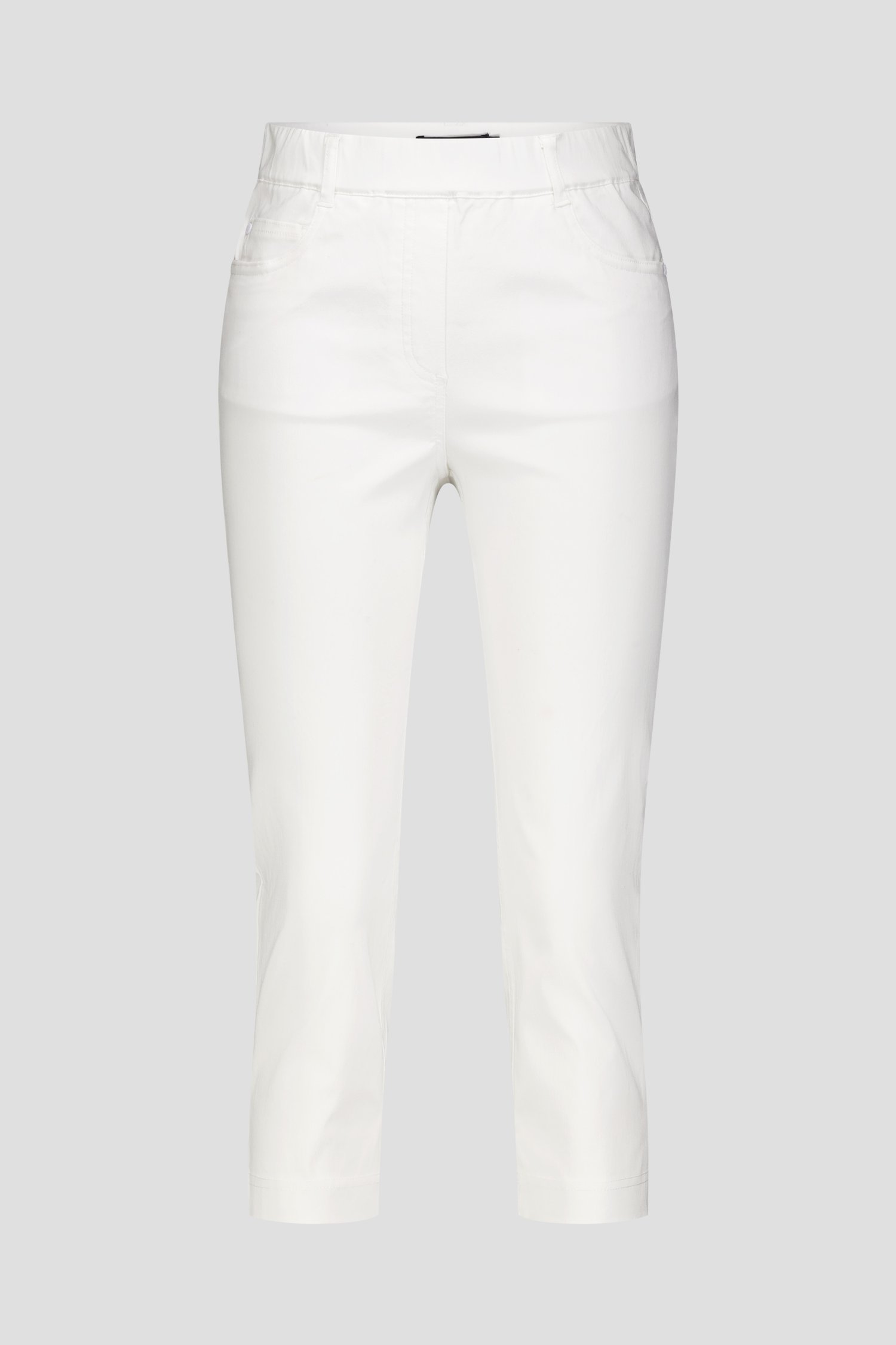 Photo produit 4 de Pantalon stretch blanc - longueur 3/4 de Claude Arielle pour Femmes