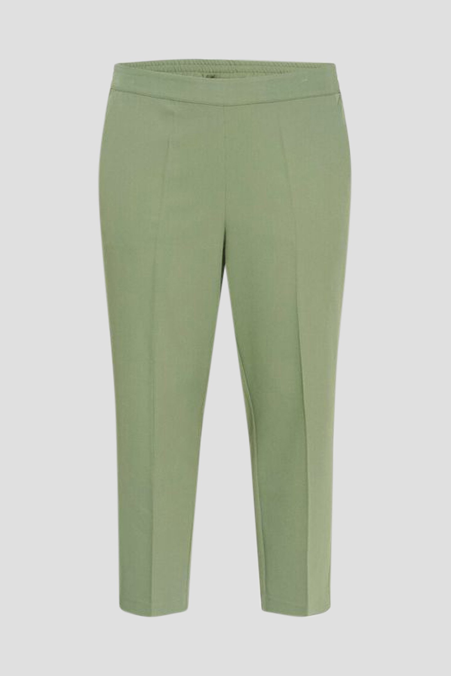 Photo produit 1 de Pantalon vert à taille élastique – longueur 7/8 de Kaffe Curve pour Femmes