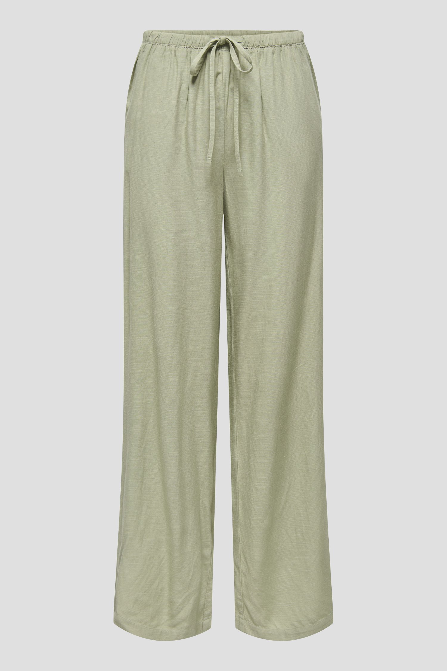 Photo produit 1 de Pantalon vert ample avec lien à nouer de JDY pour Femmes