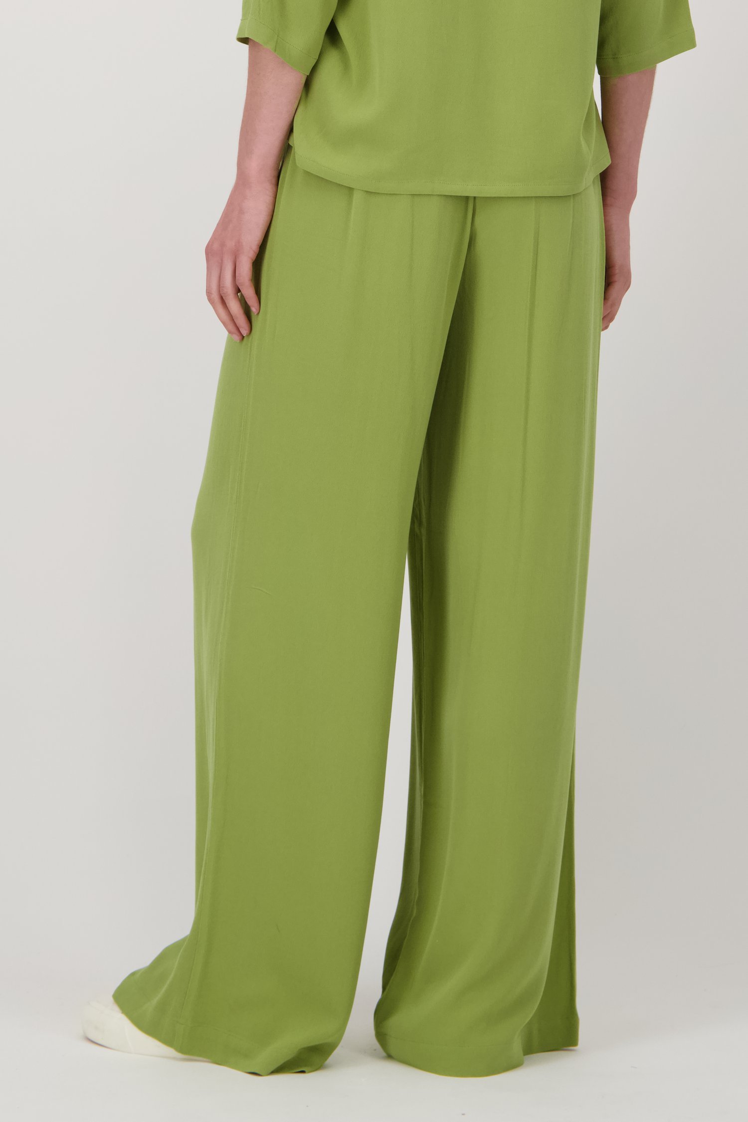 Pantalon vert ample avec taille élastique de Liberty Island pour Femmes