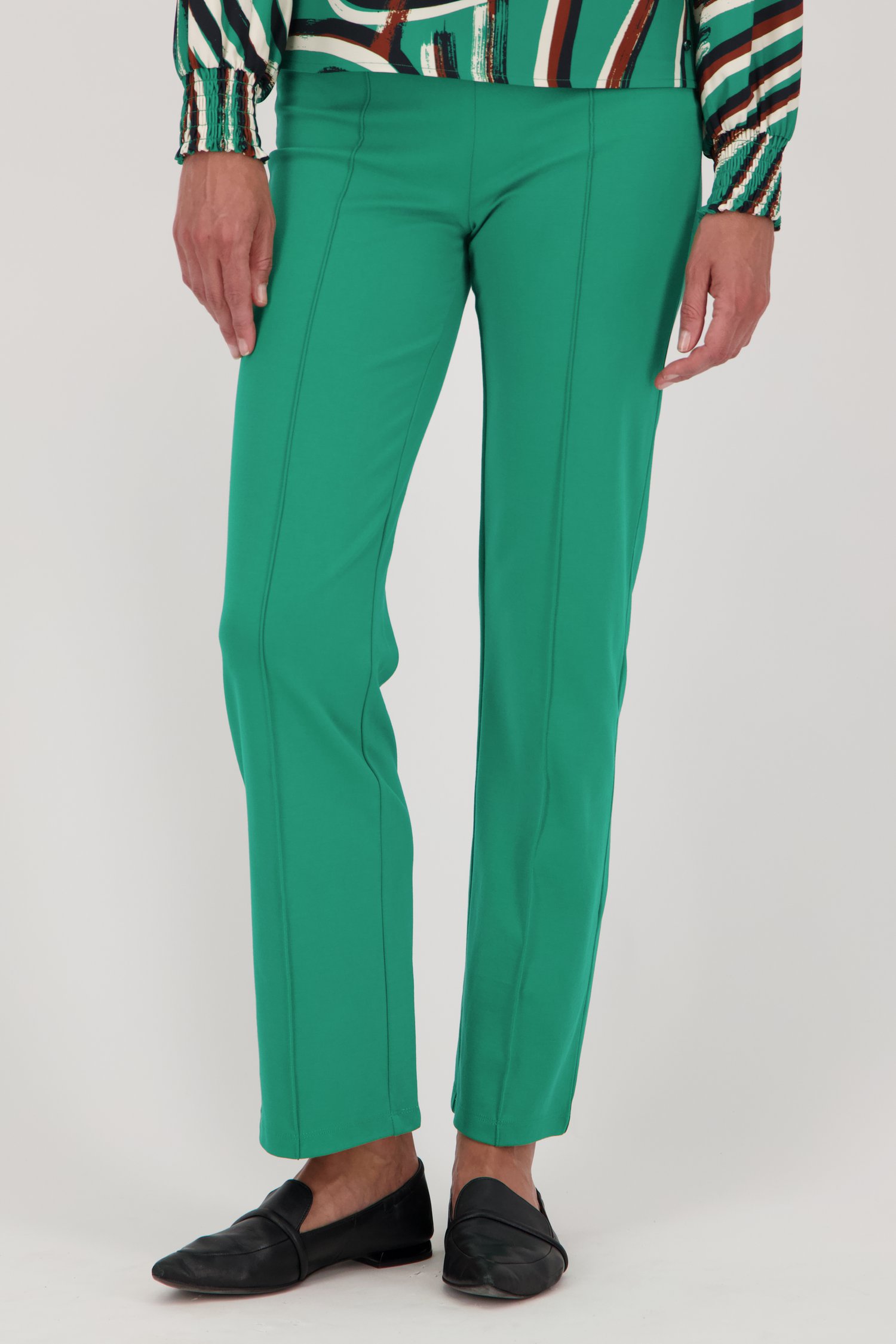 Pantalon vert avec stretch de Claude Arielle pour Femmes