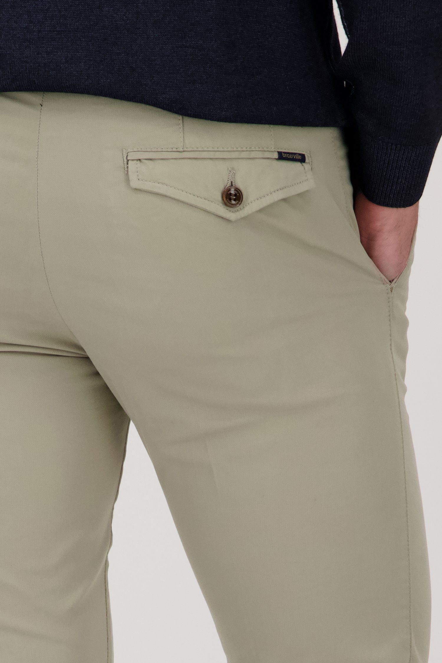 Pantalon vert clair - New York - slim fit de Brassville pour Hommes