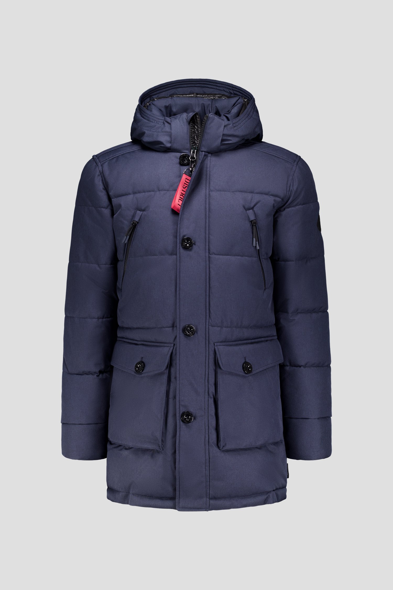 Photo produit 1 de Parka bleu foncé de District pour Hommes