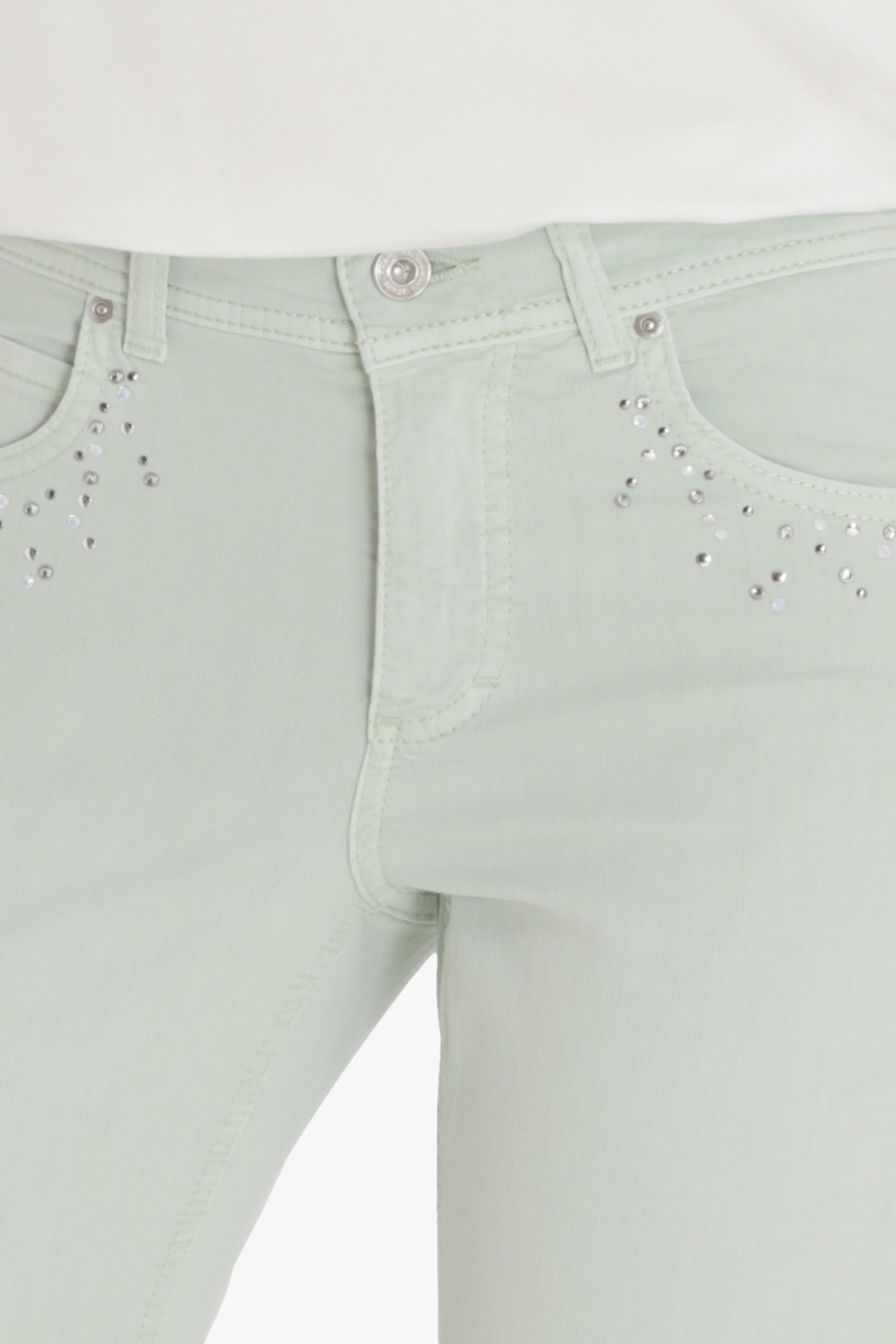 Pastelgroene jeans - slim fit van Angels voor Dames