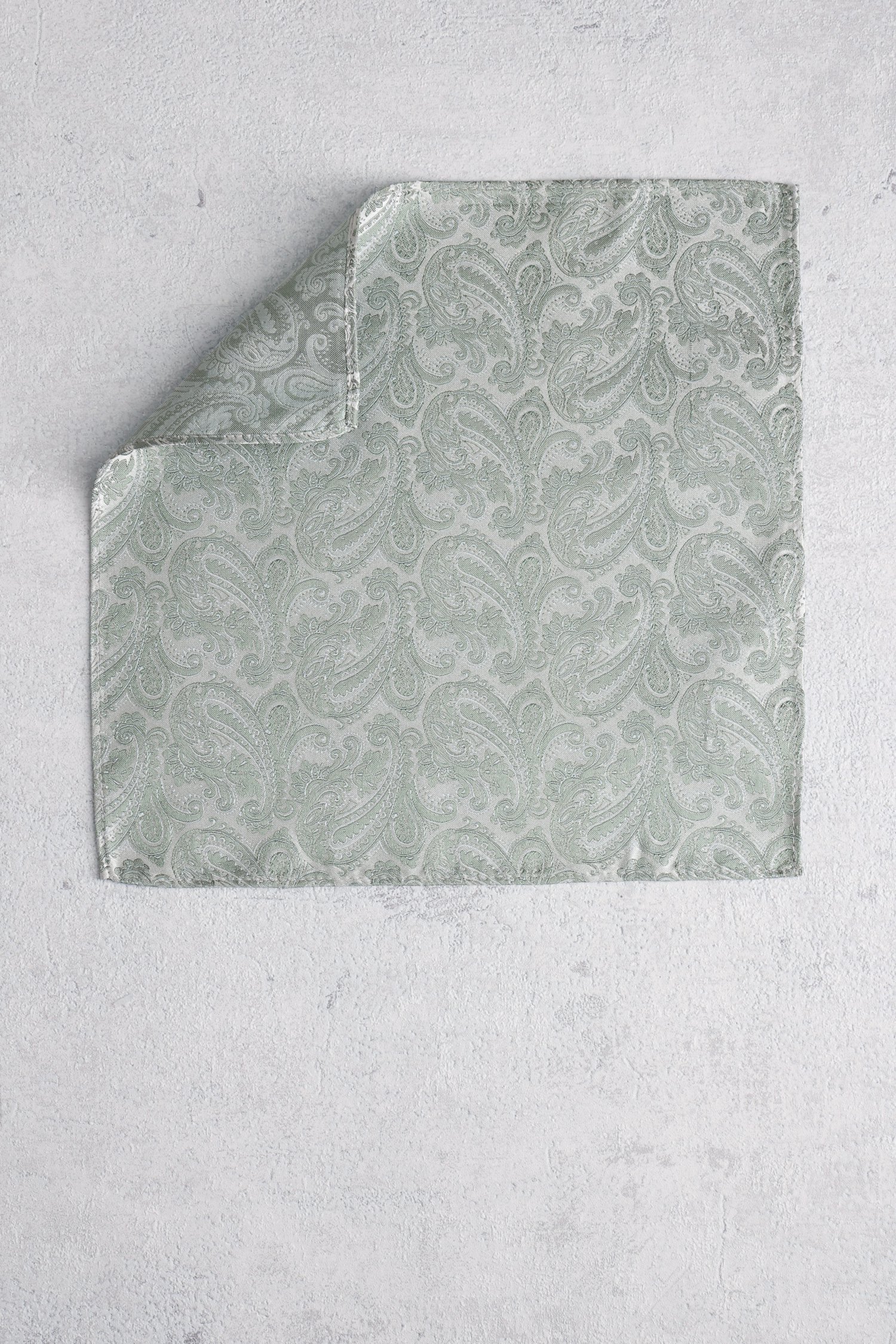 Pochette verte à imprimé paisley de Liberty Island pour Hommes