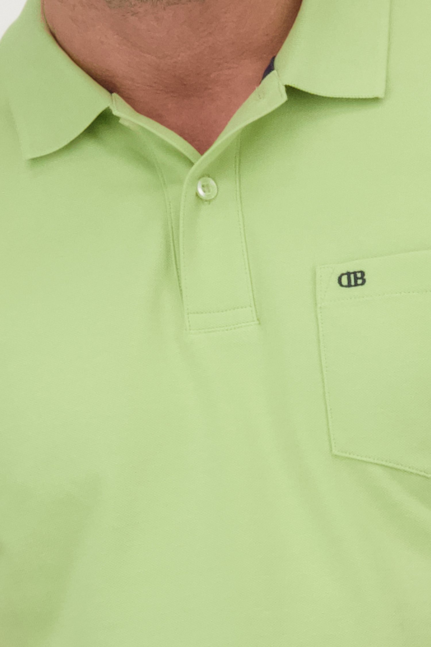 Polo à manches courtes vert clair de Dansaert Blue pour Hommes