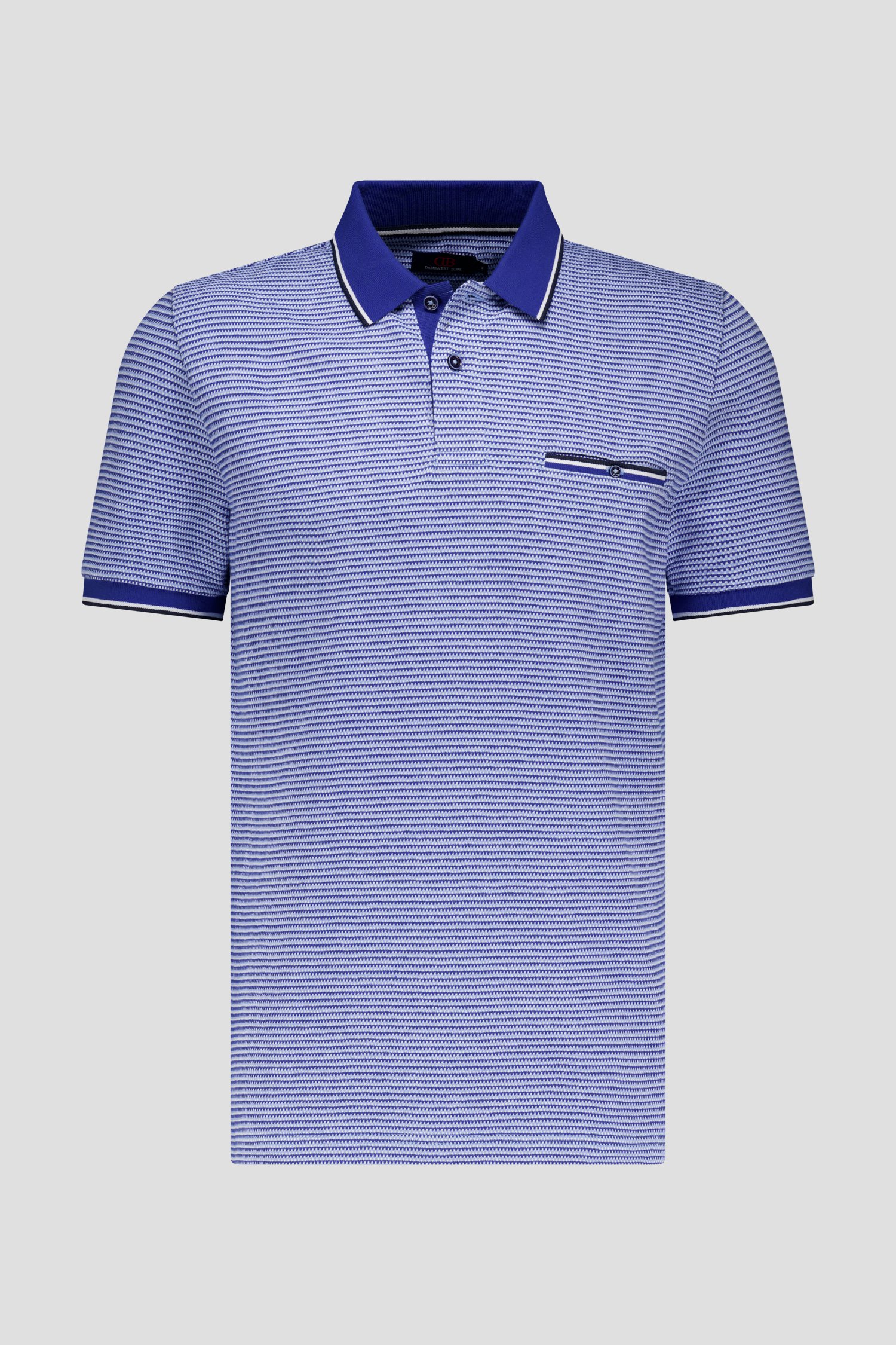 Polo à rayures bleues et blanches de Dansaert Blue pour Hommes