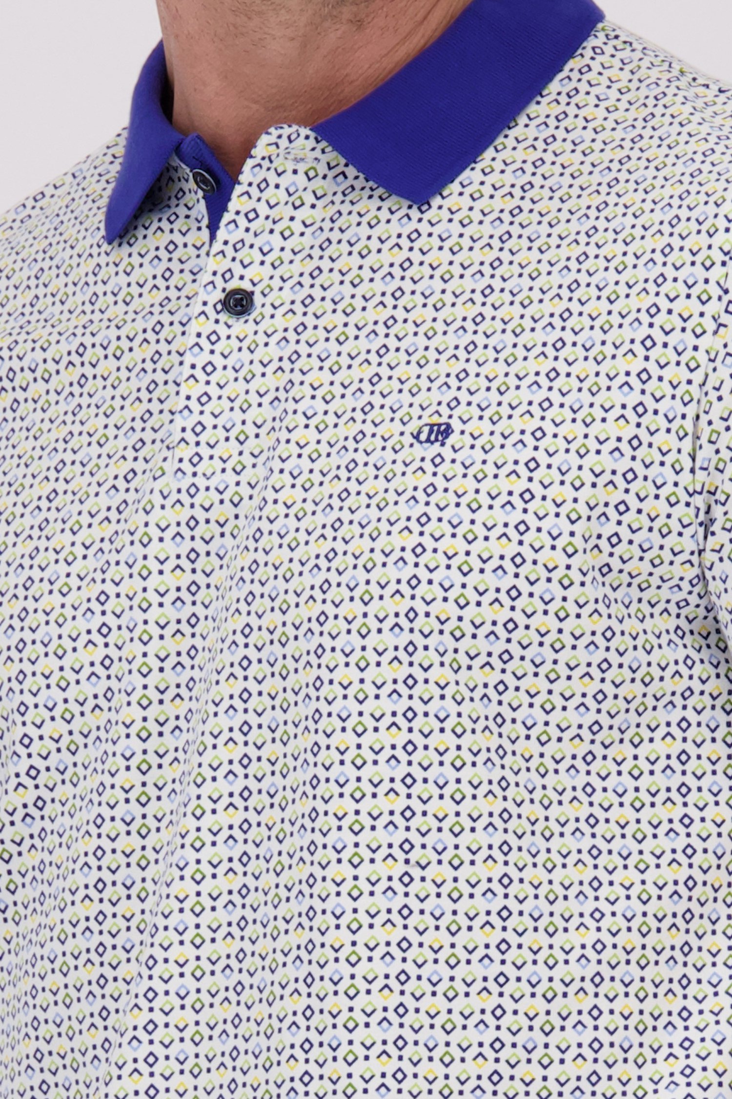 Polo avec imprimé à carreaux de Dansaert Blue pour Hommes